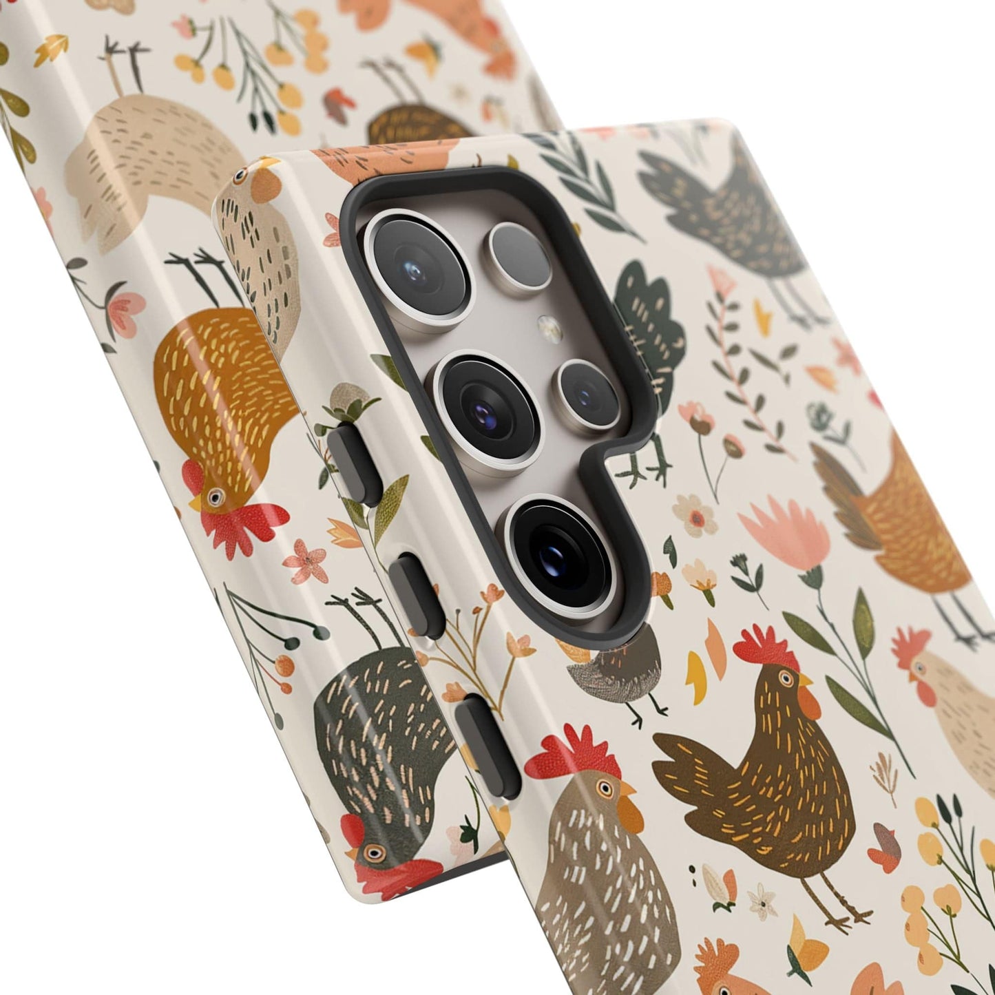 Floral Chickens Phone Case