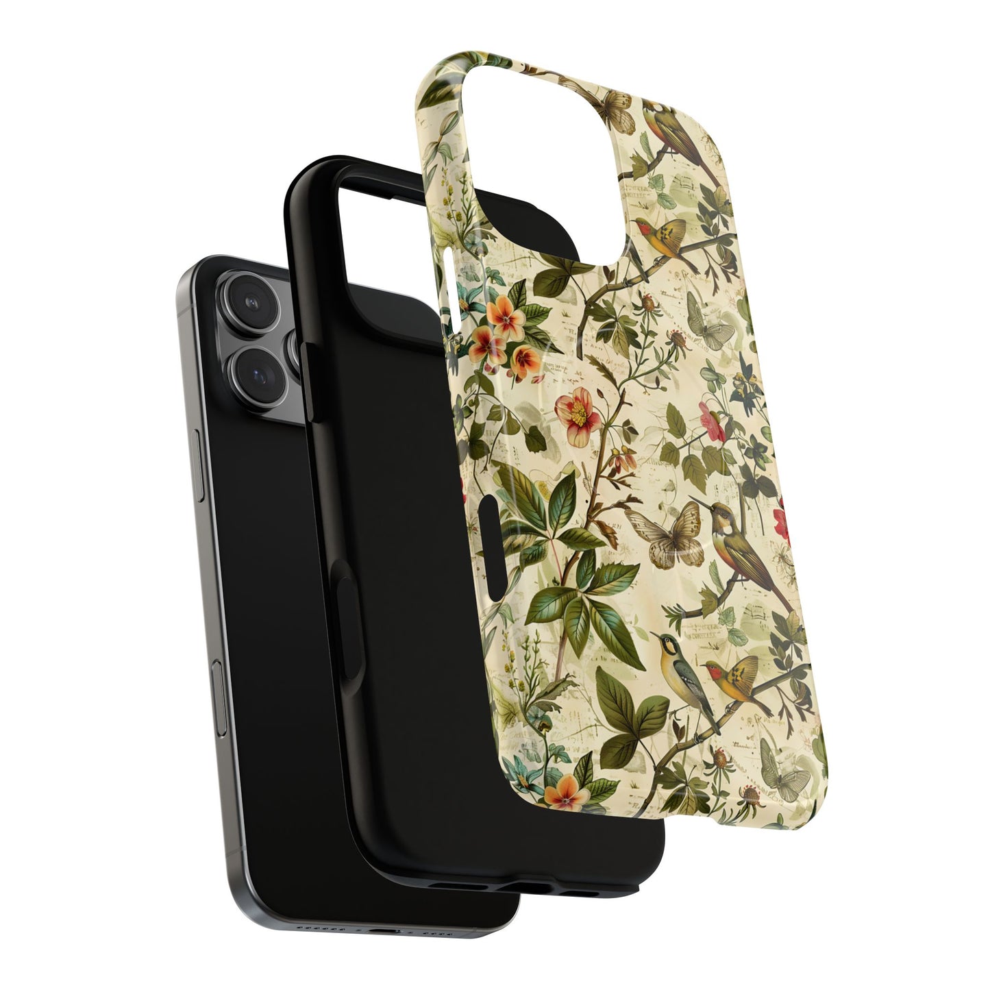 Vintage Birds Butterflies Magnetic Case