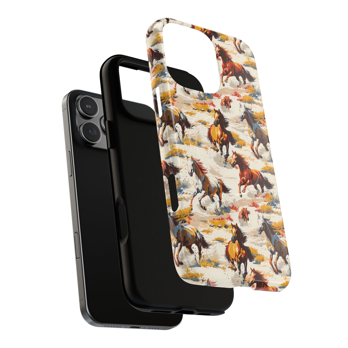 Painted Horses White Magnetic Case