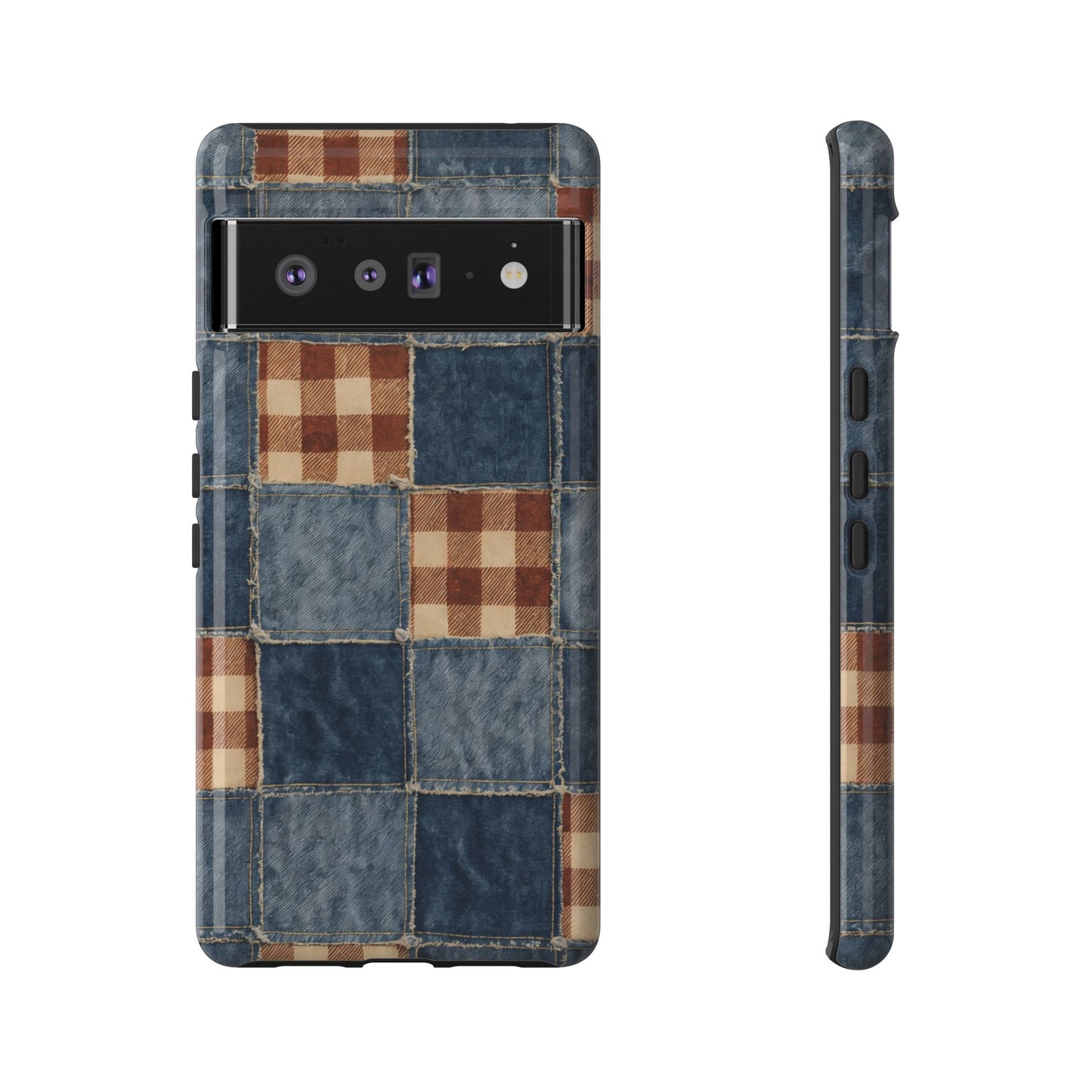 Denim Patchwork Tough Case