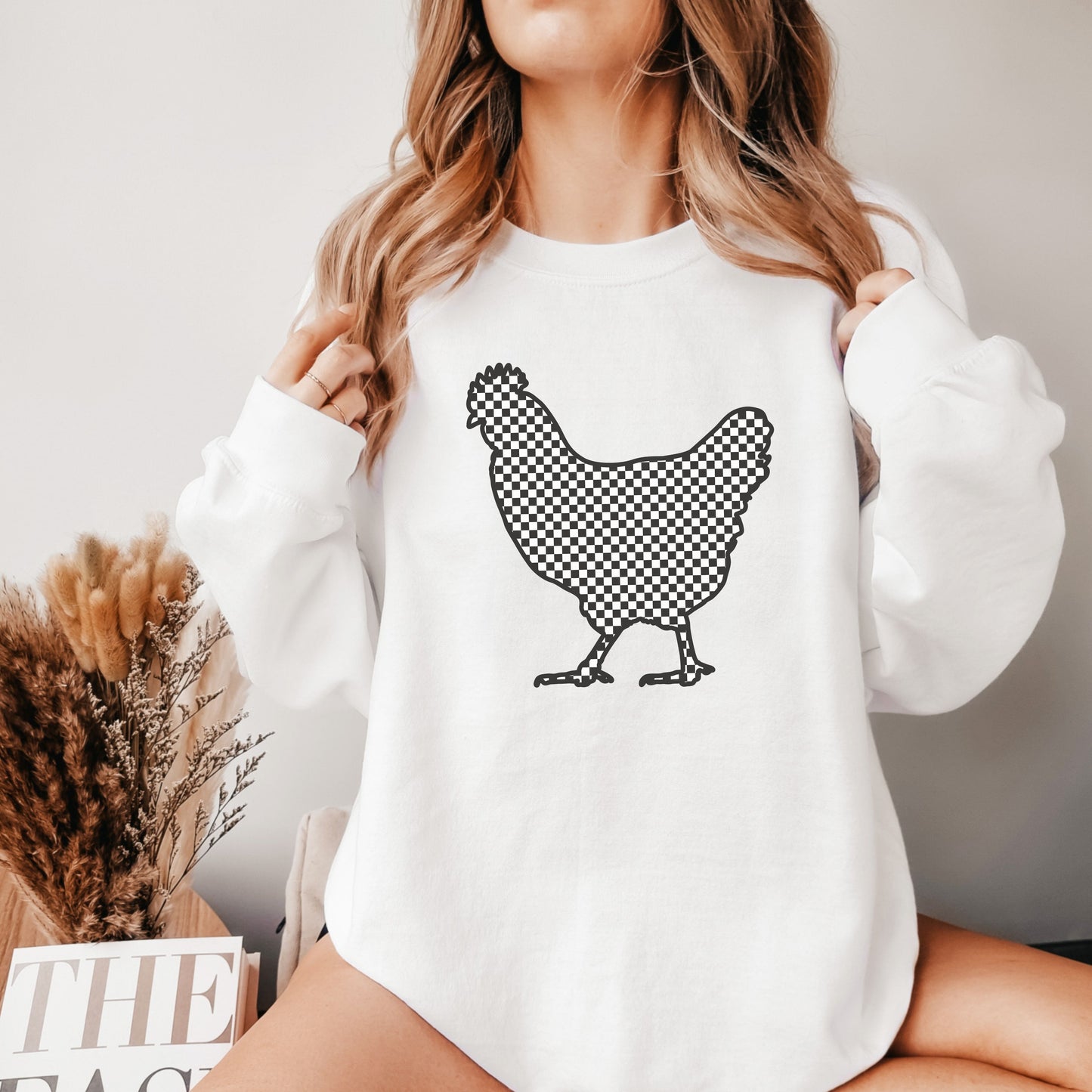 Checkered Chicken Sweatshirt