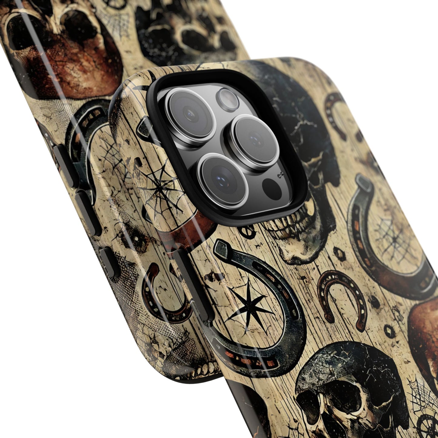 Skulls and Horseshoes Tough Phone Case