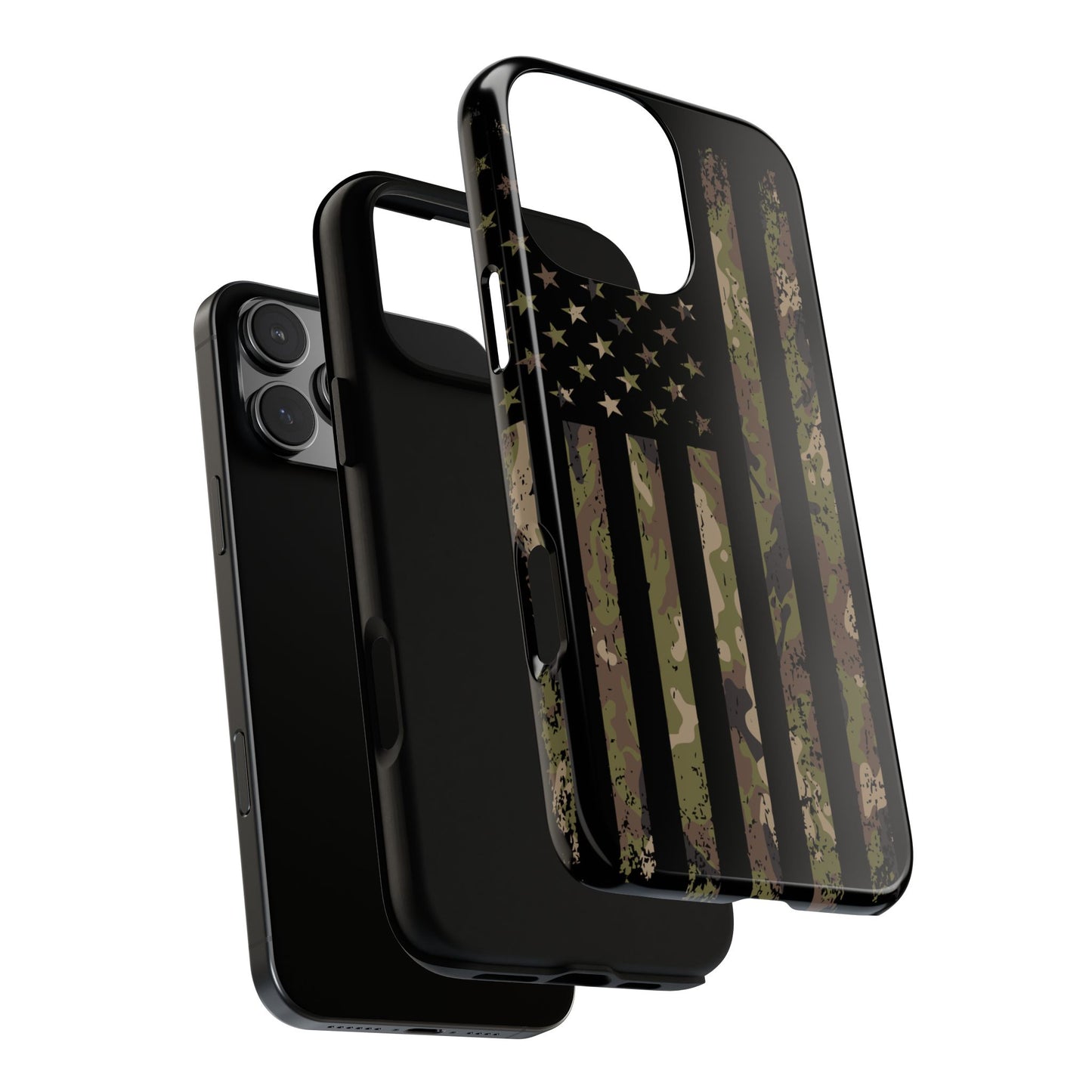 Camo Flag Patriotic Tough Phone Case