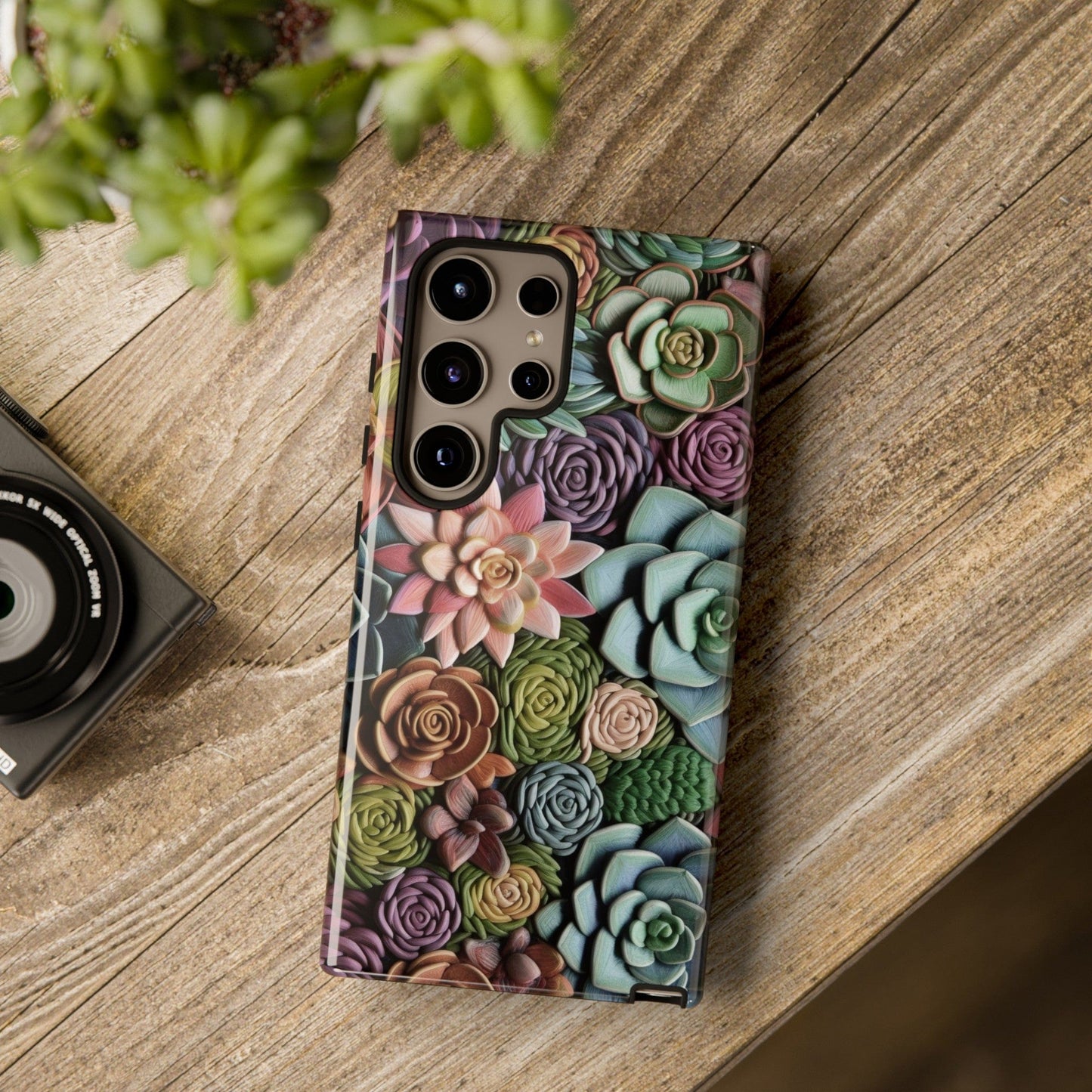 3d Succulent Flower Phone Case