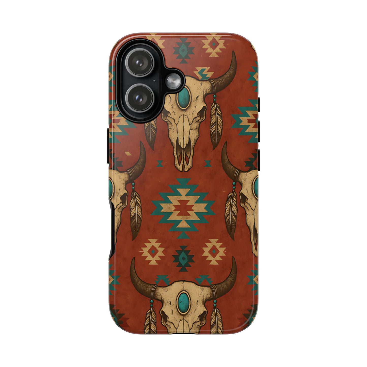 Aztec Skull Tough Phone Case