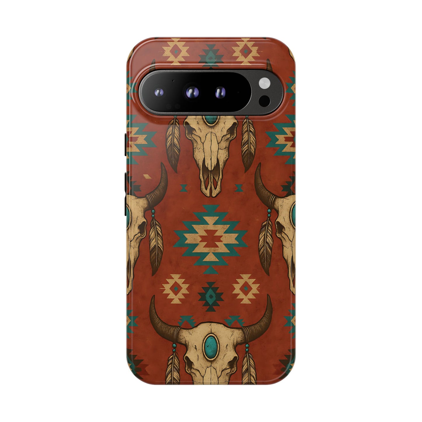 Aztec Skull Tough Phone Case