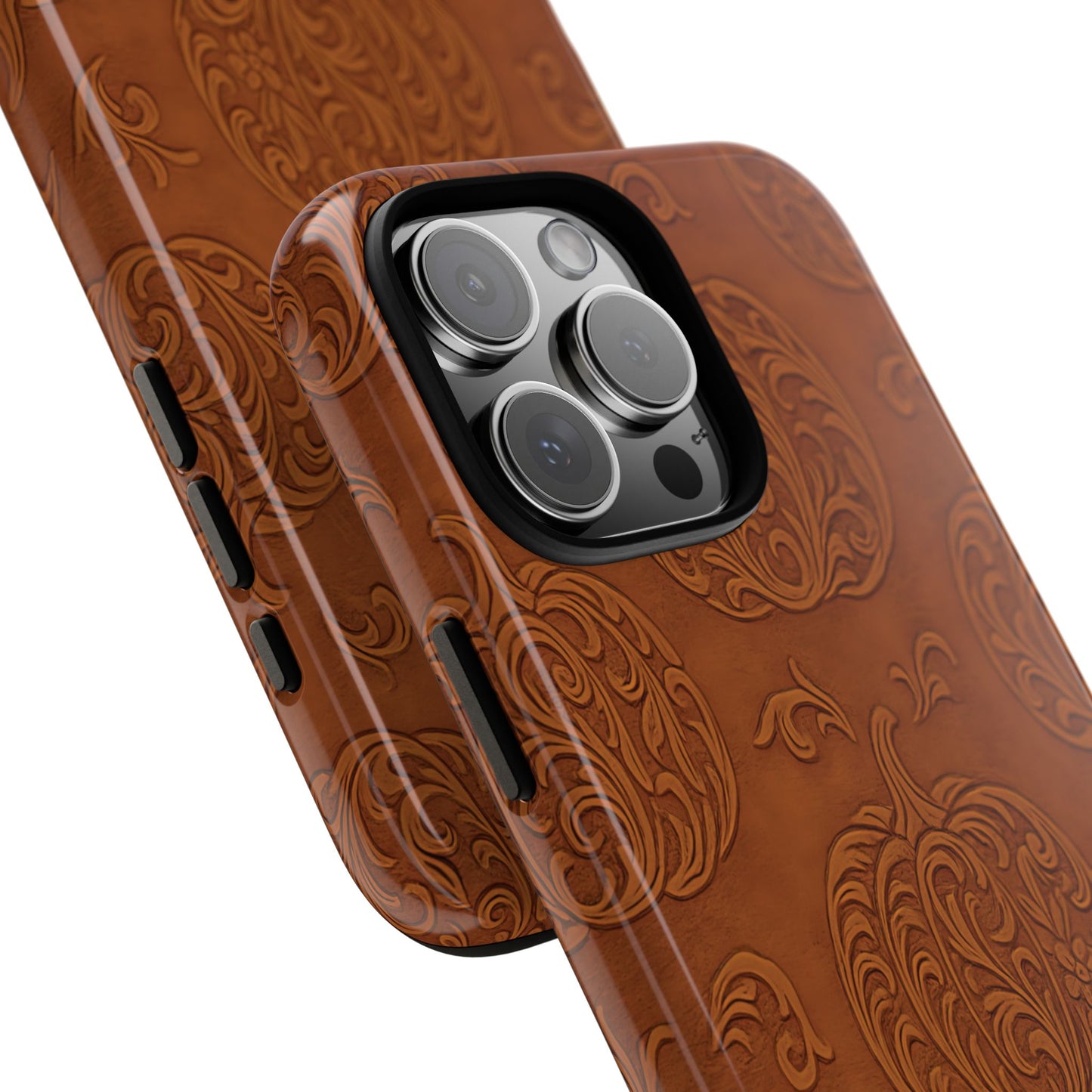 Embossed Pumpkins Tough Phone Case