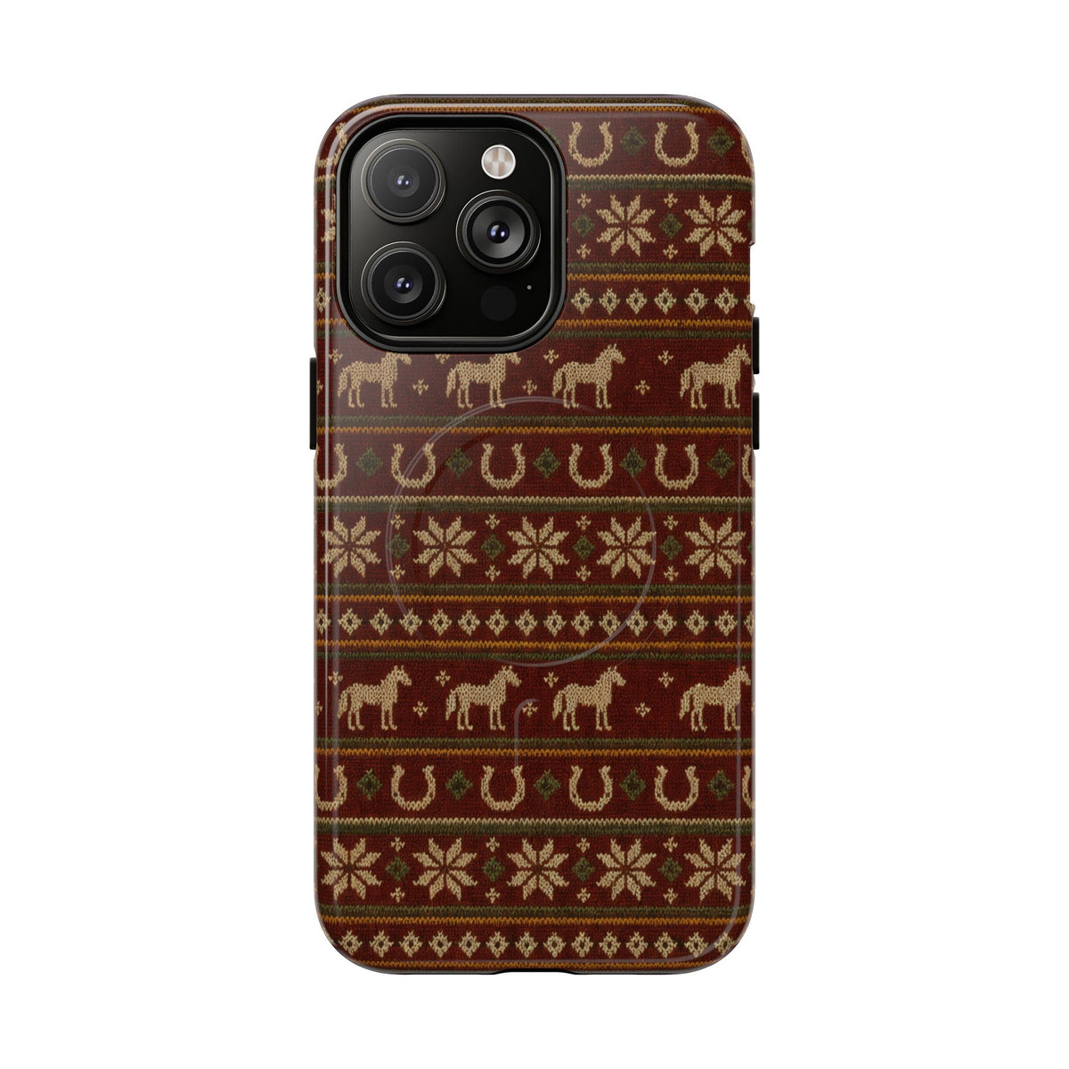 Fair Isle Horses Magnetic Case