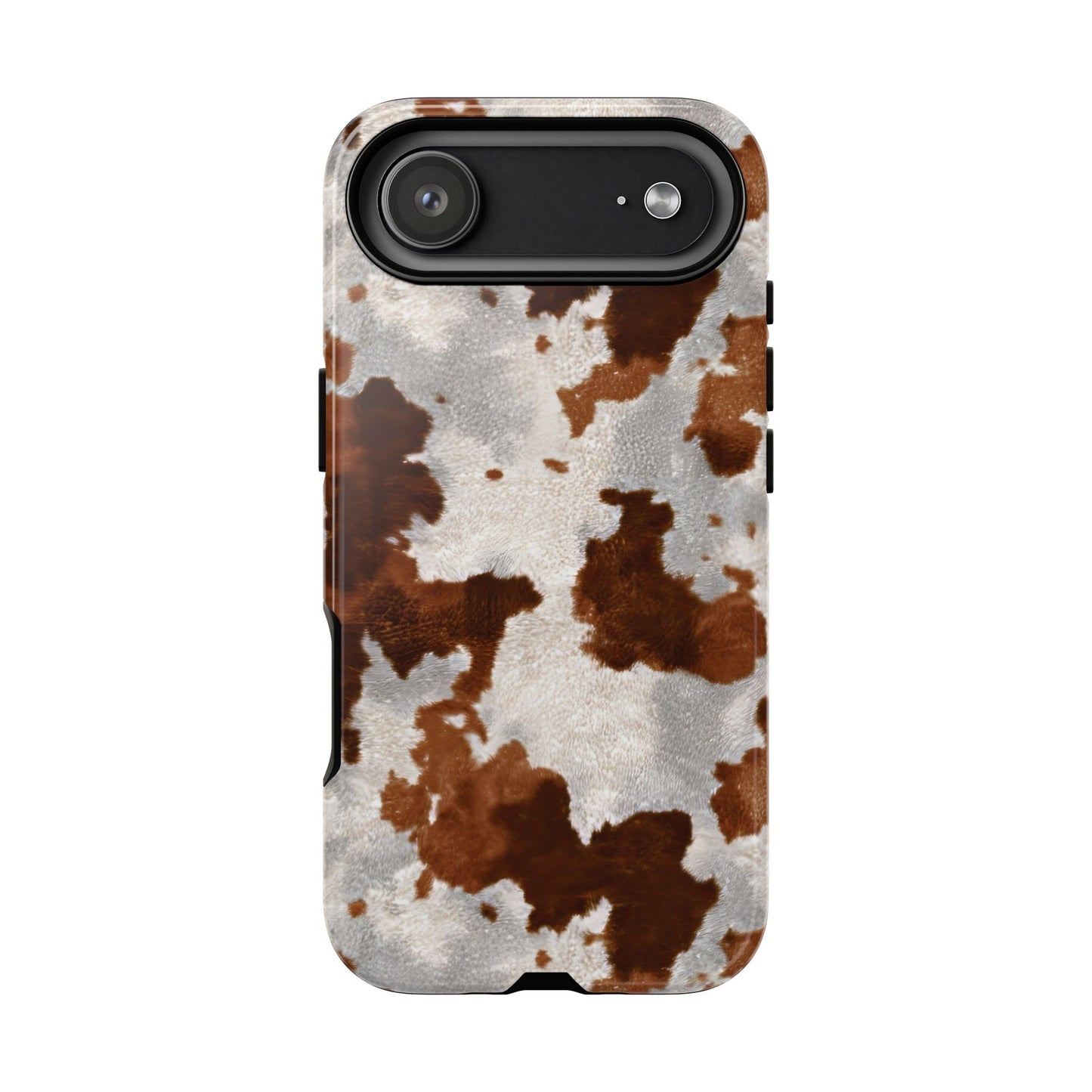 Brown Cowhide Tough Phone Case