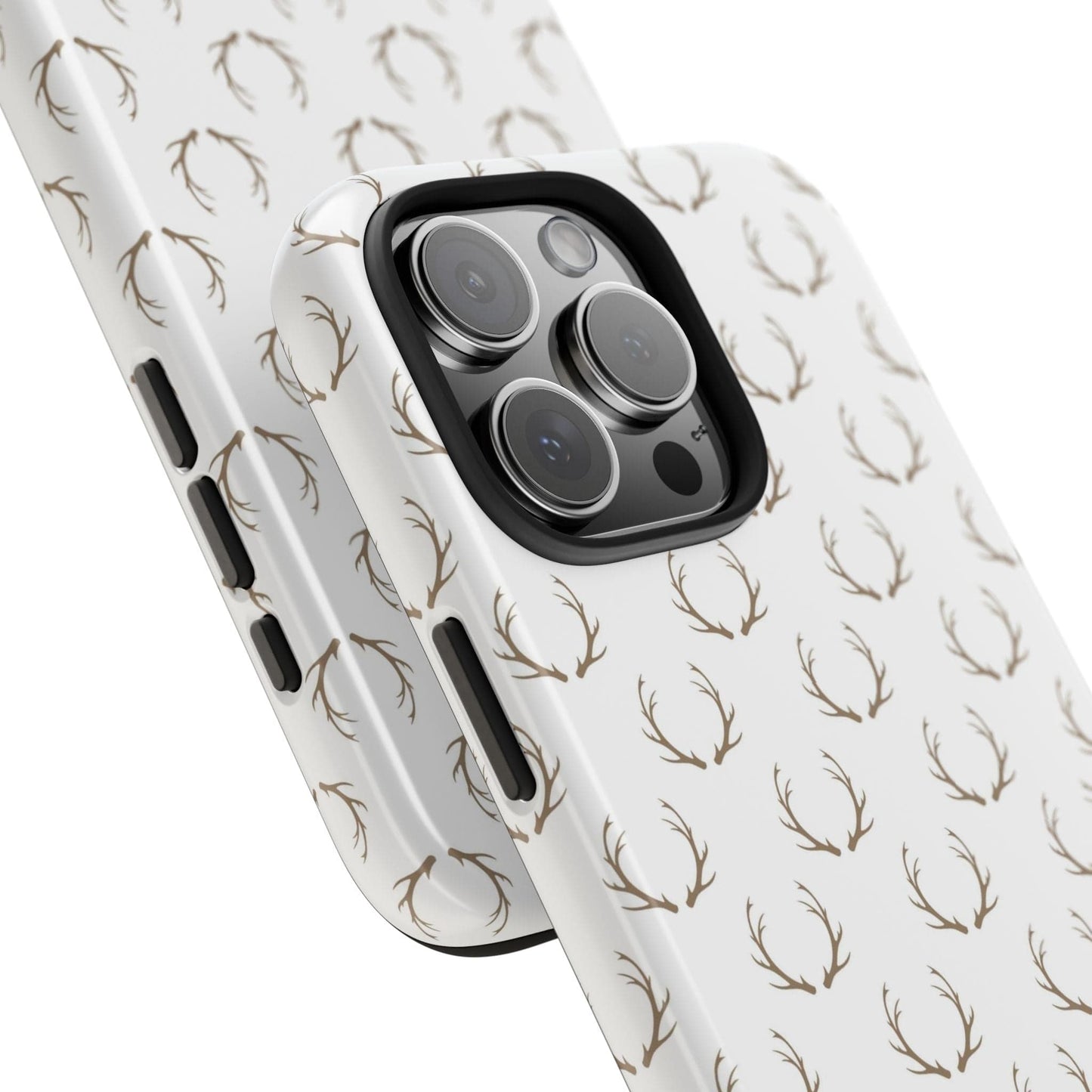 White Antlers Phone Case