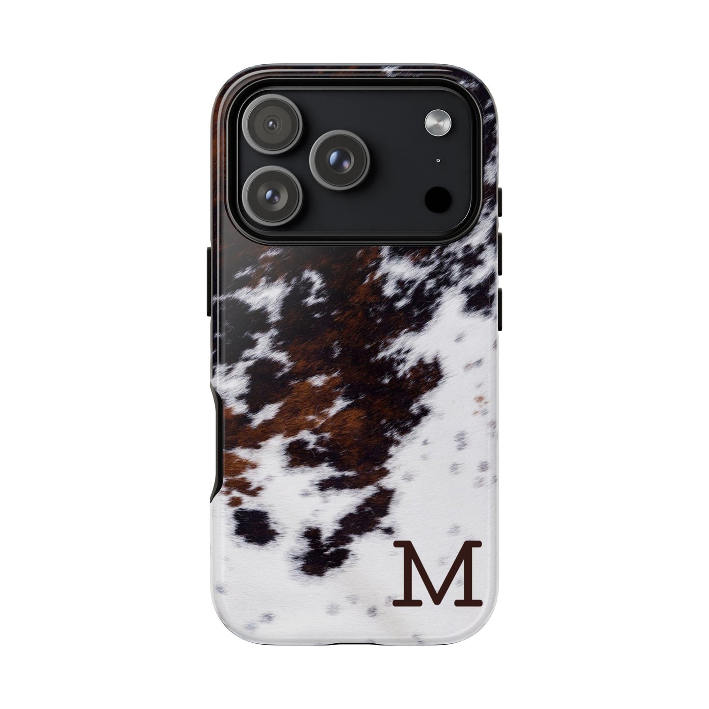 Cowhide Monogram Tough Phone Case