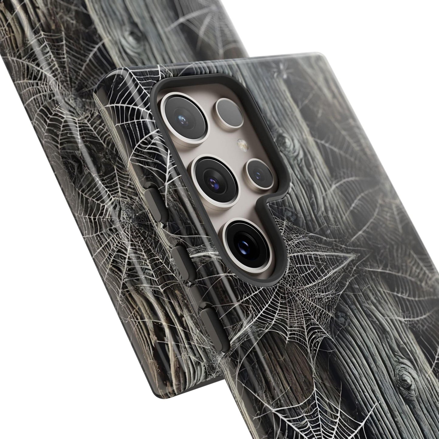 Spiderwebs Barnwood Phone Case