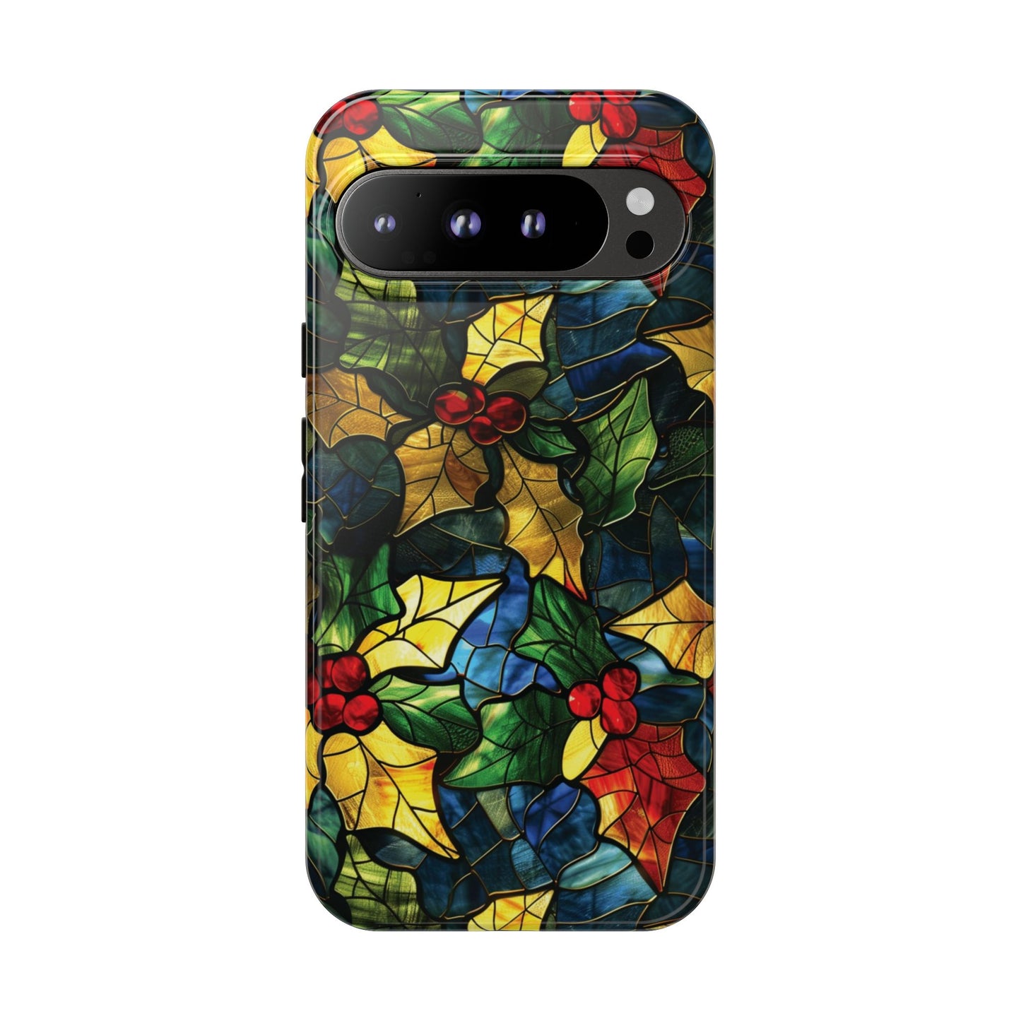 Stained Glass Holly Tough Phone Case