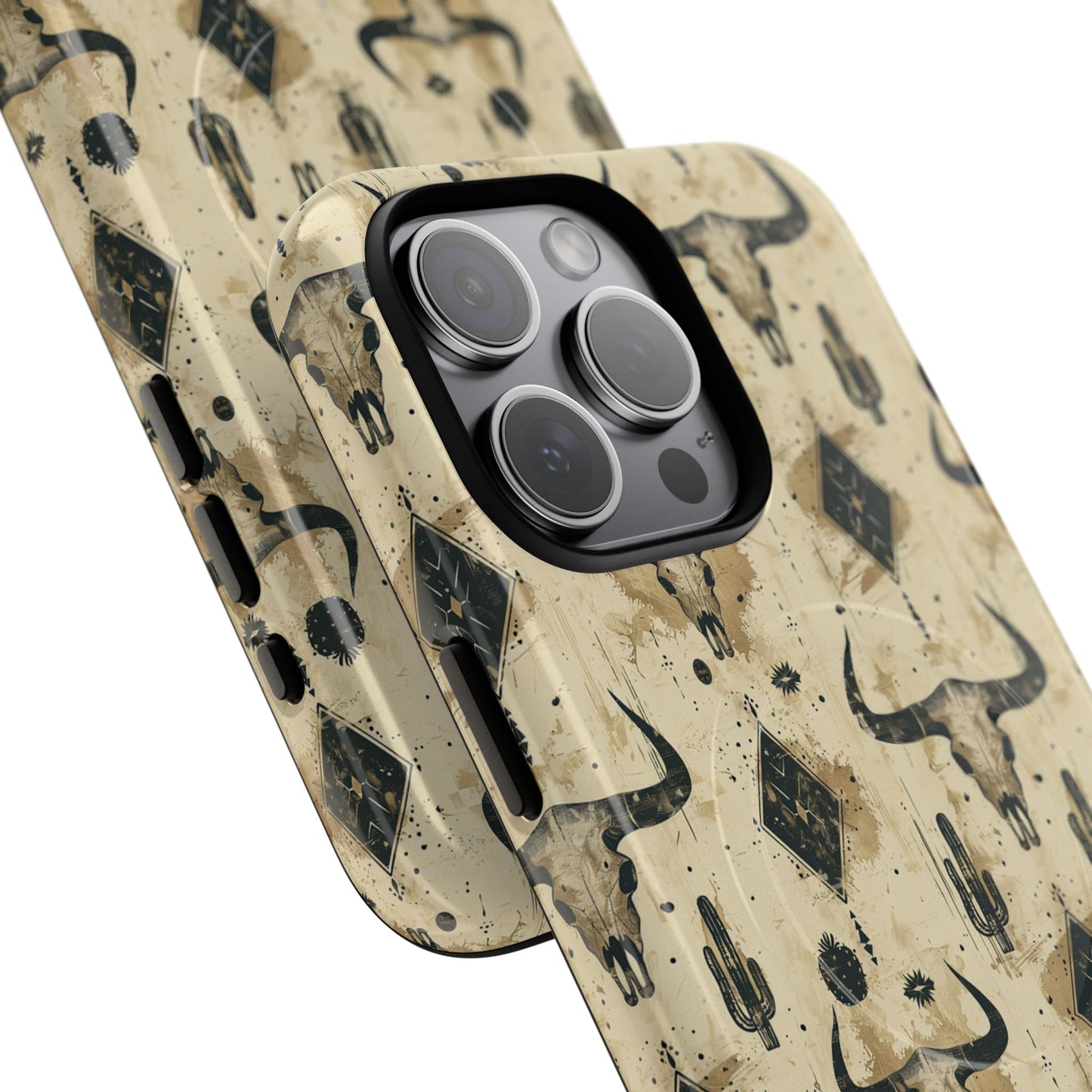 Bull Skull Grunge Magnetic Case