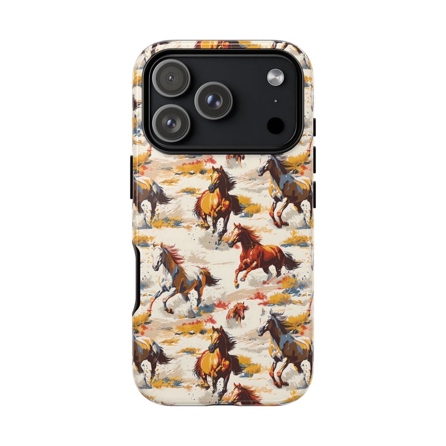 Painted Horses White Tough Phone Case