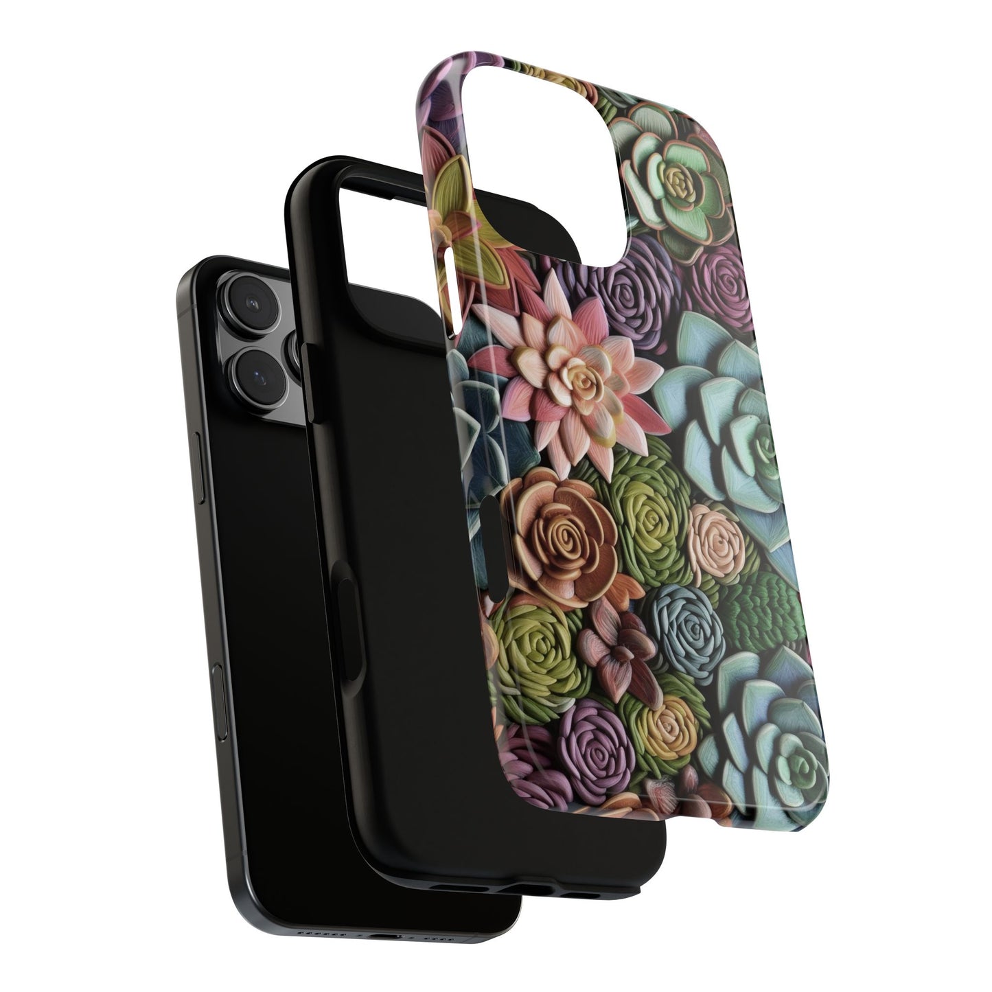 3d Succulent Flower Tough Phone Case