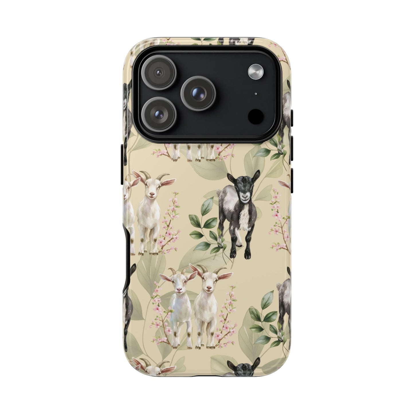 Floral Goats Tough Phone Case