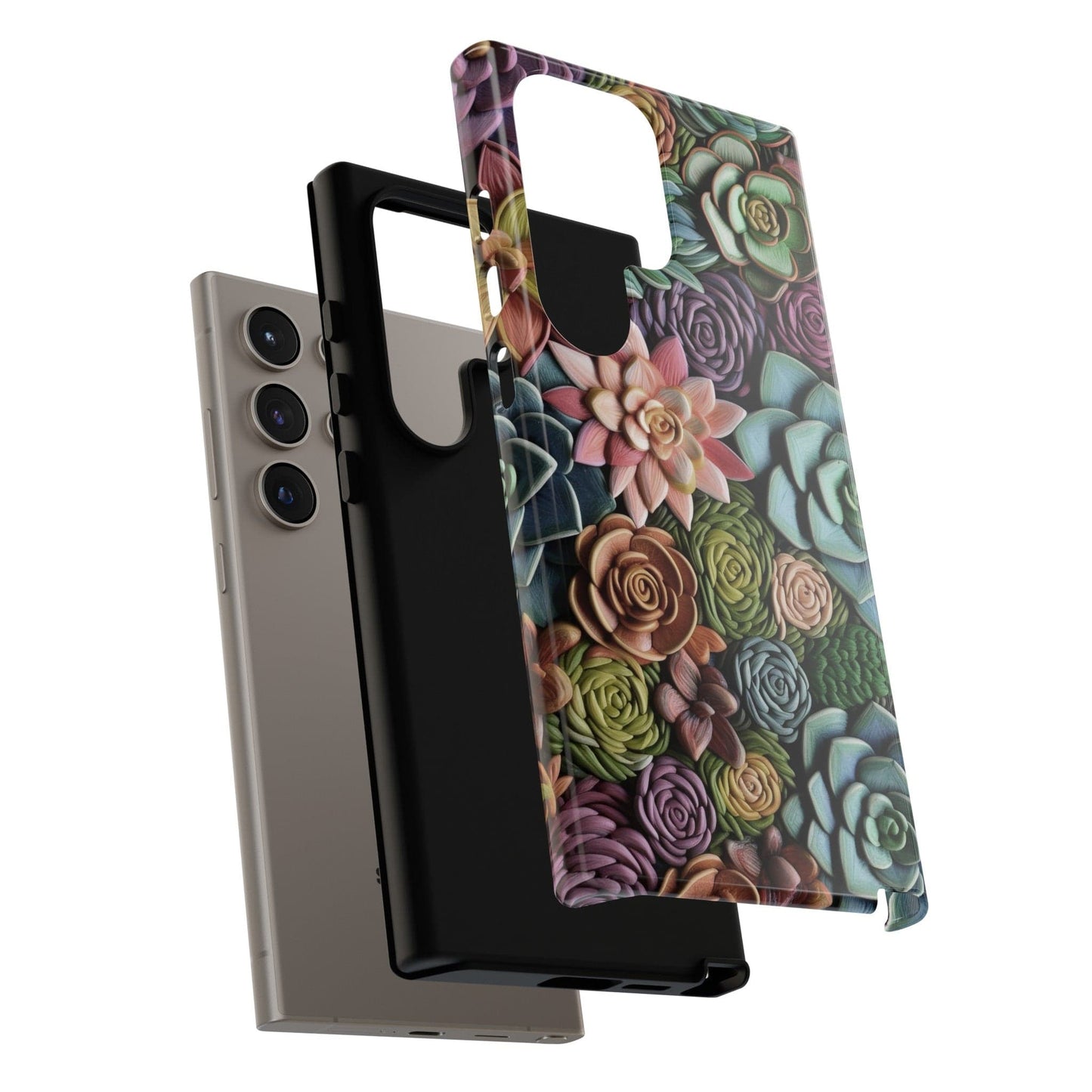 3d Succulent Flower Phone Case