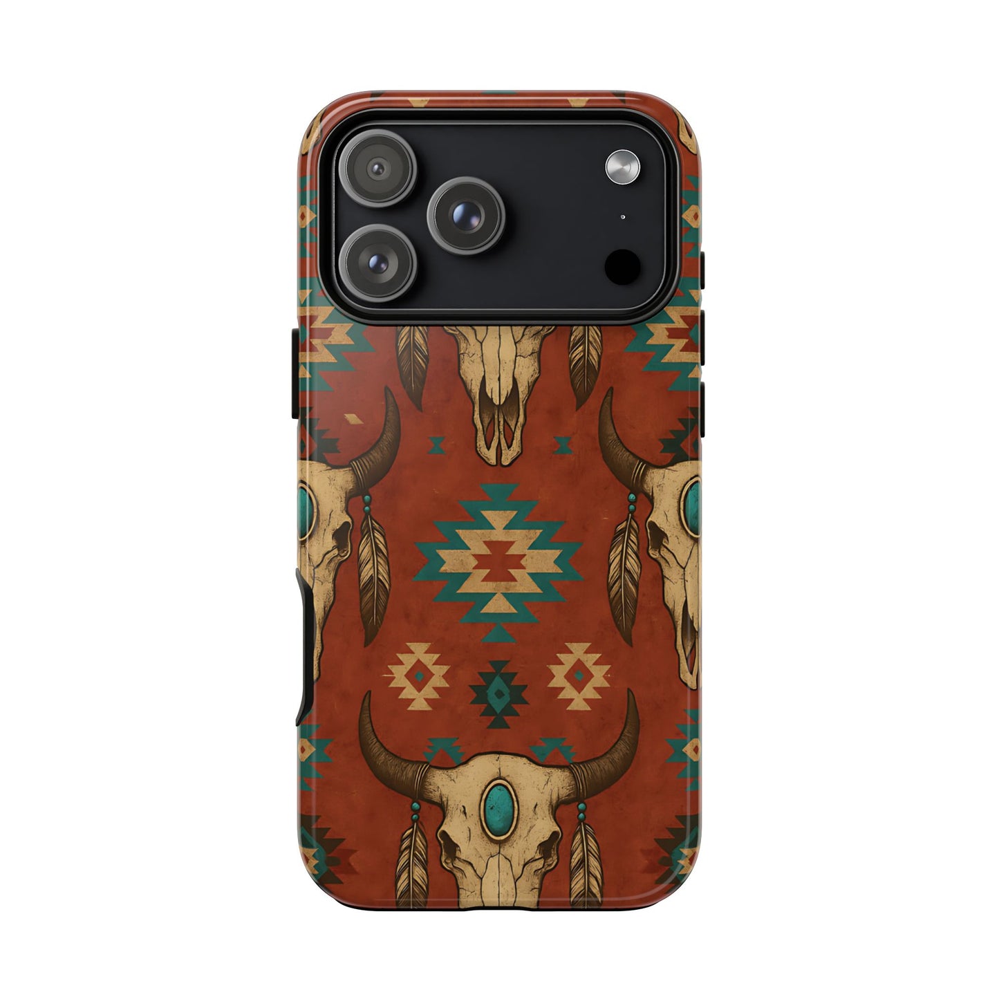 Aztec Skull Tough Phone Case
