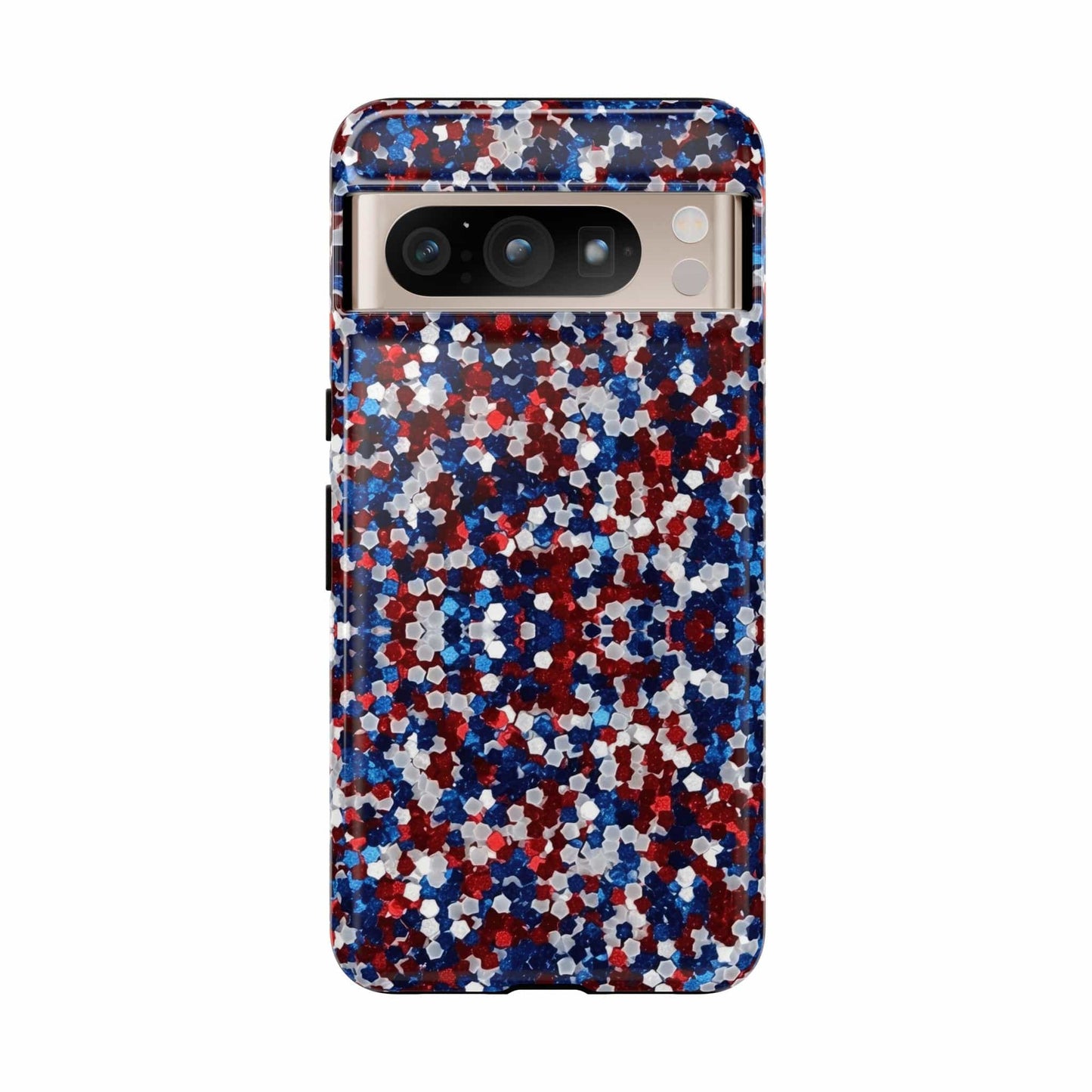 Red White Blue Glitter Phone Case