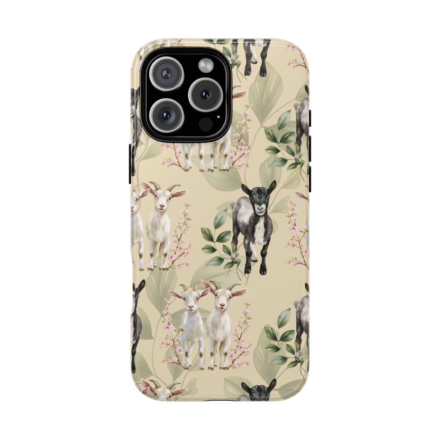 Floral Goats Tough Phone Case