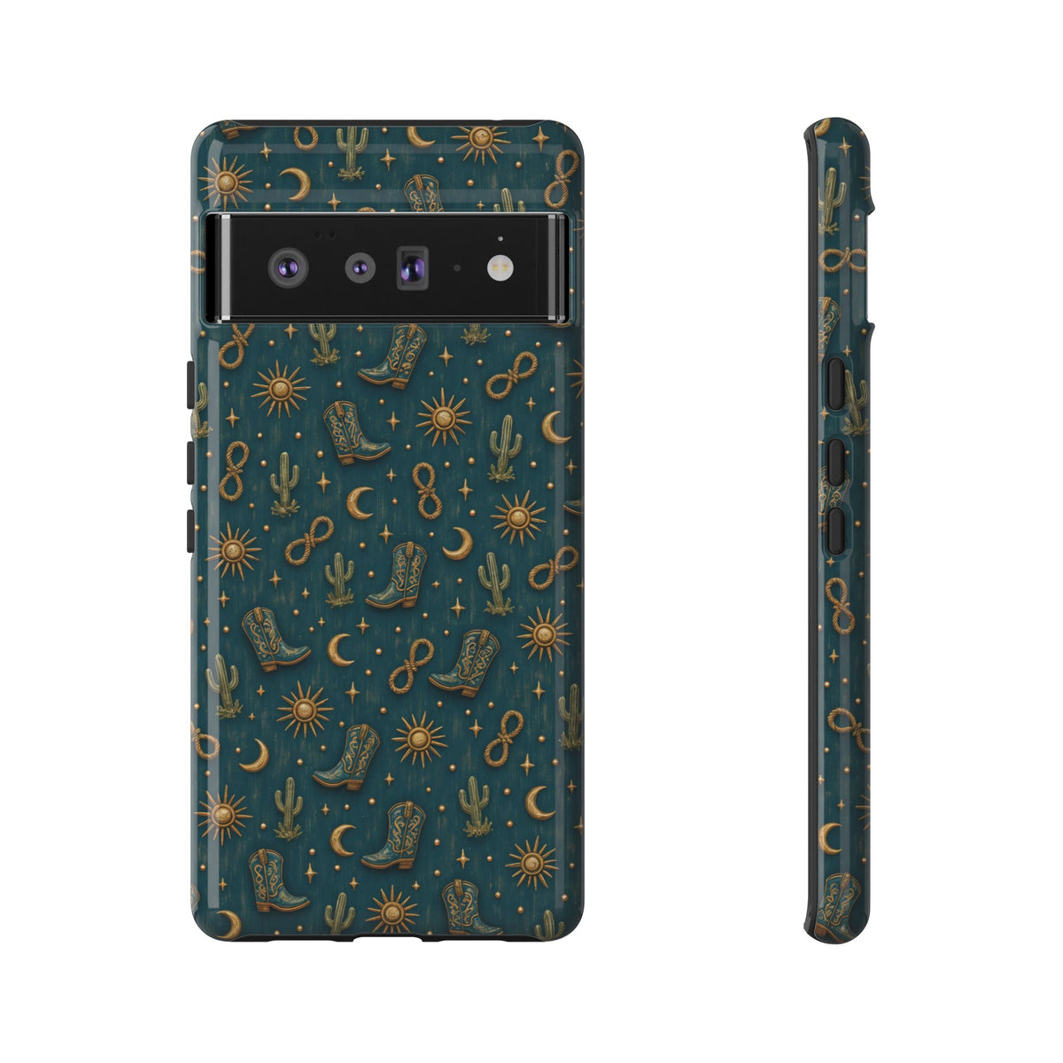 Teal Western Charms Tough Case