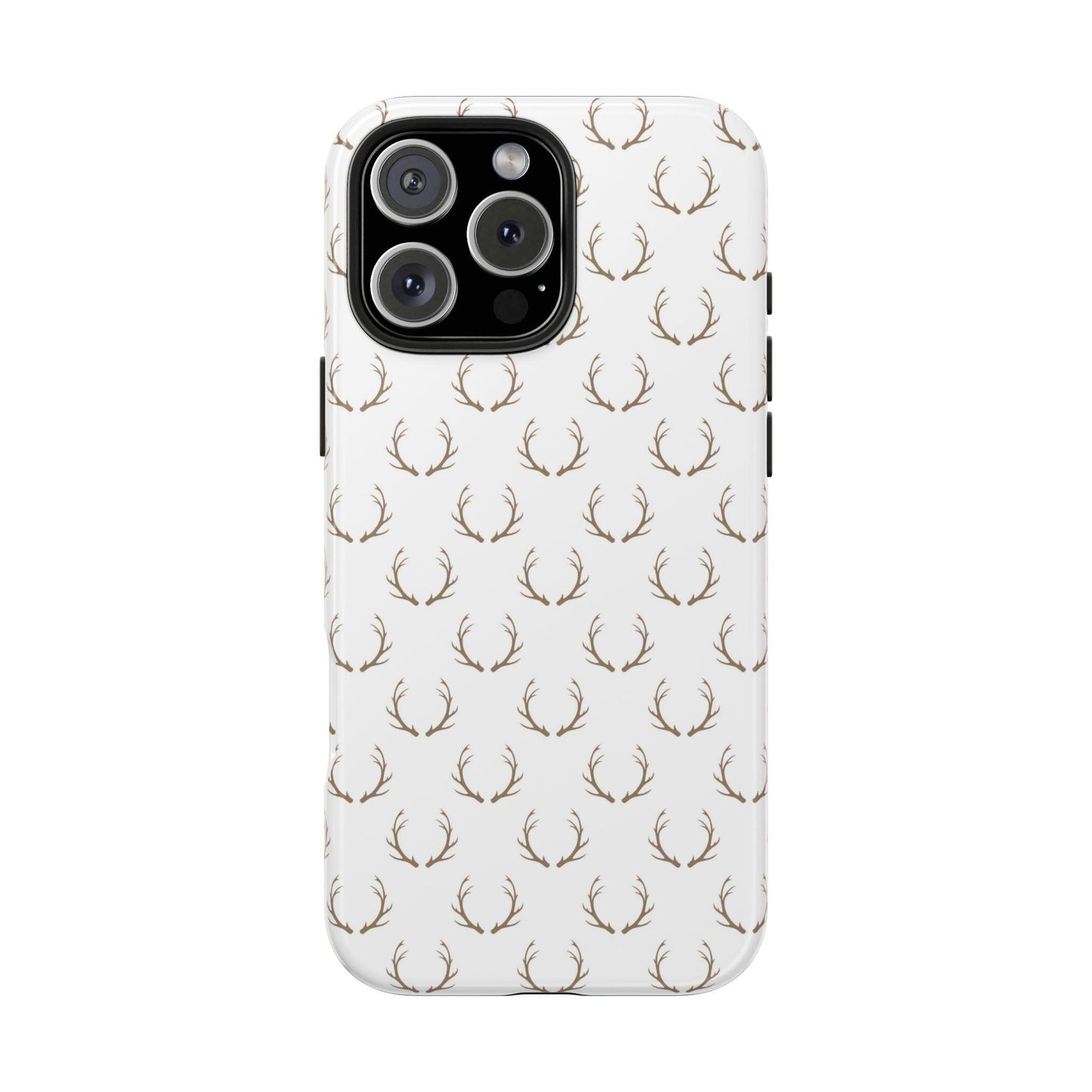White Antlers Phone Case