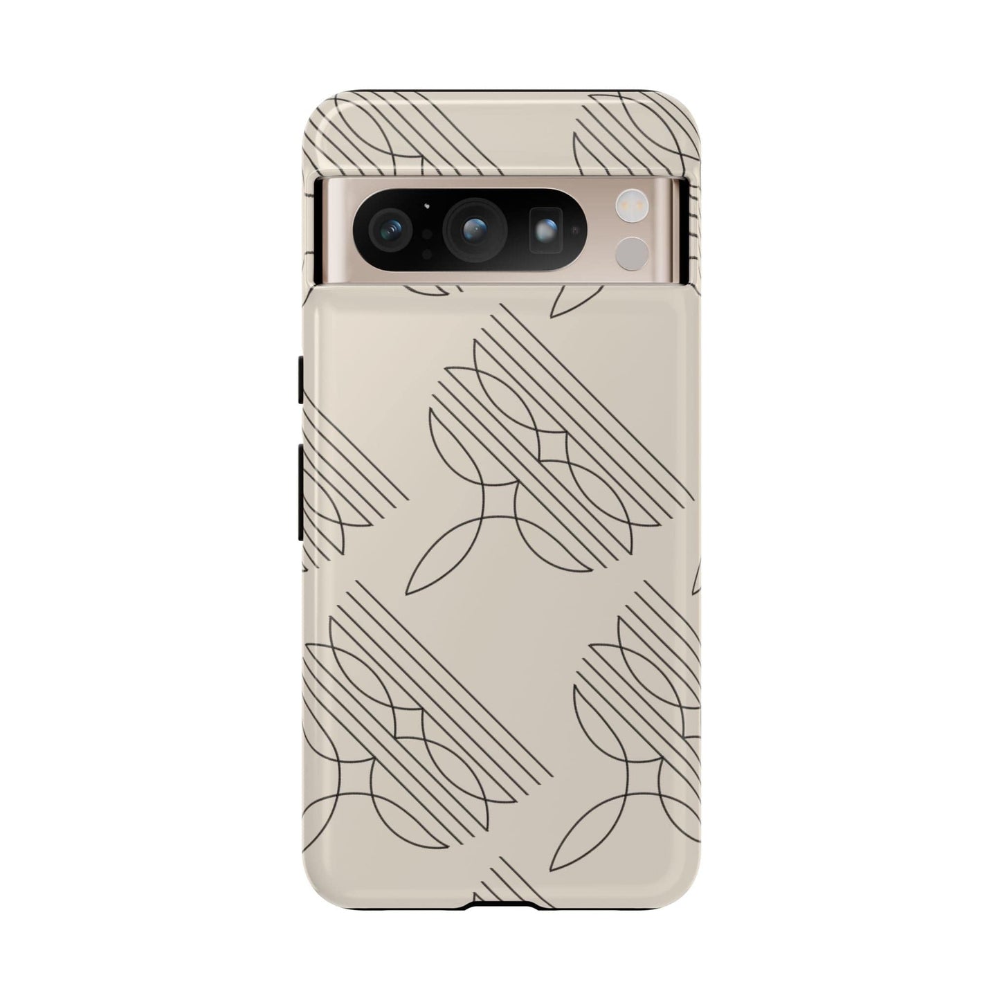Boot Stitch Pattern Phone Case-Beige