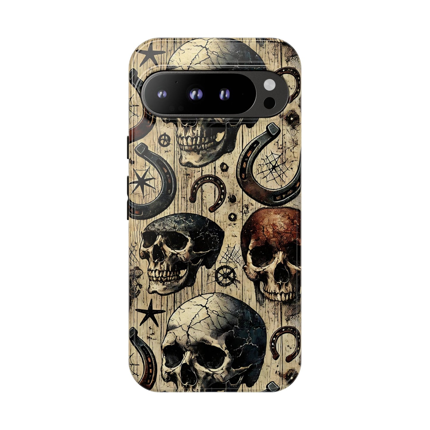 Skulls and Horseshoes Tough Phone Case