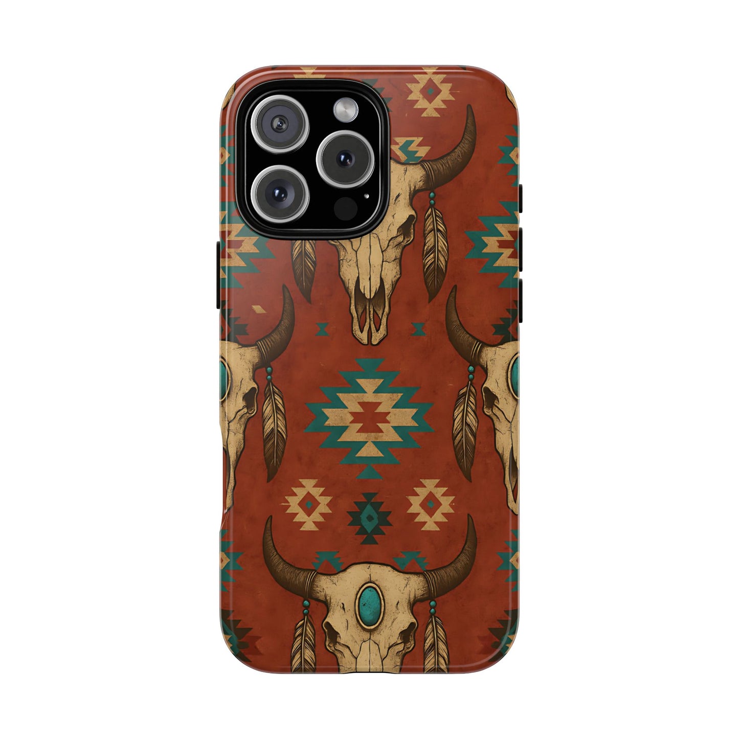 Aztec Skull Tough Phone Case