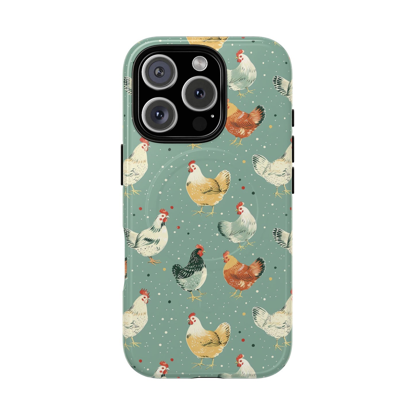 Polka Dot Chickens Magnetic Case