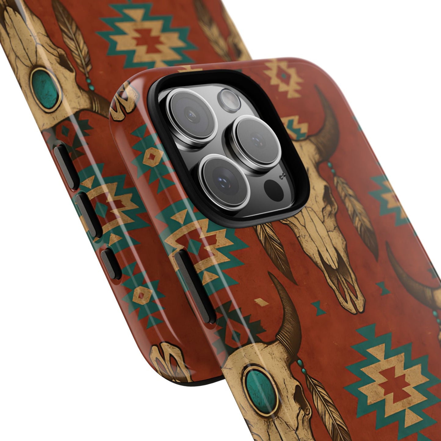 Aztec Skull Tough Phone Case