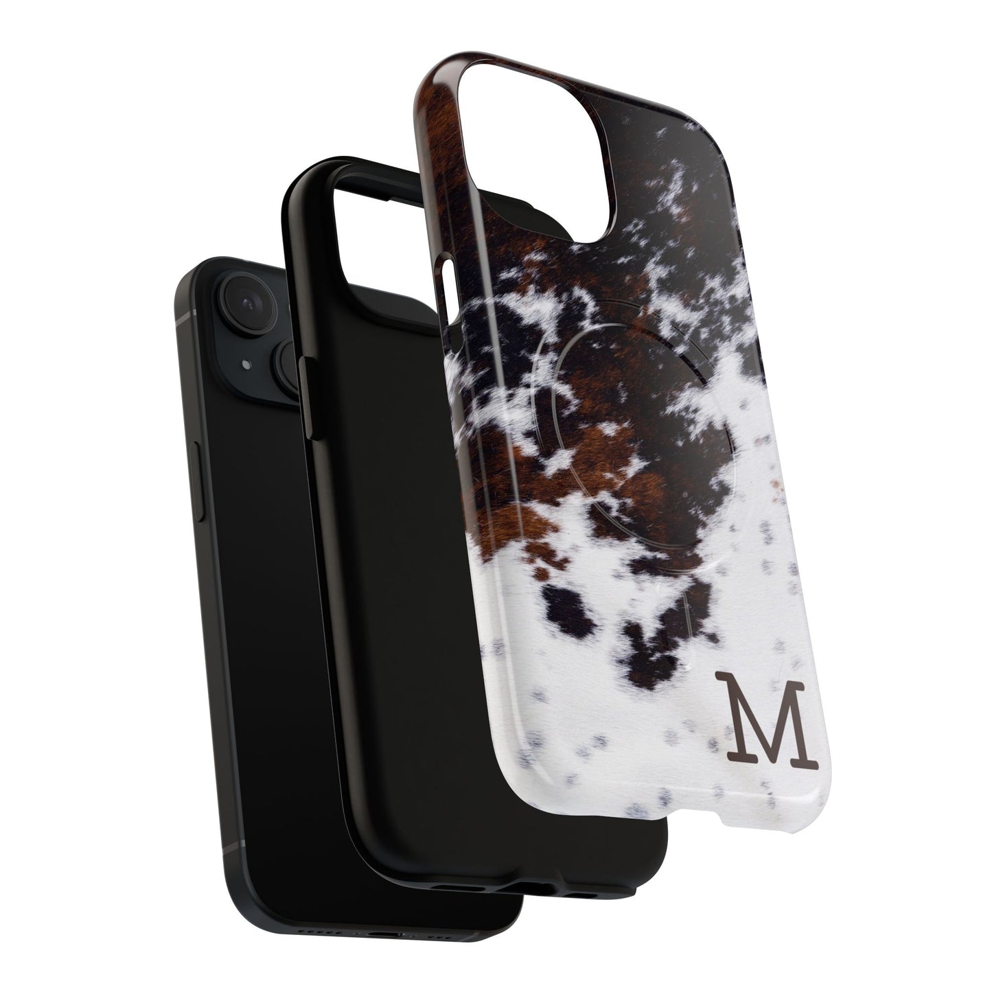 Cowhide Monogram Magnetic Case