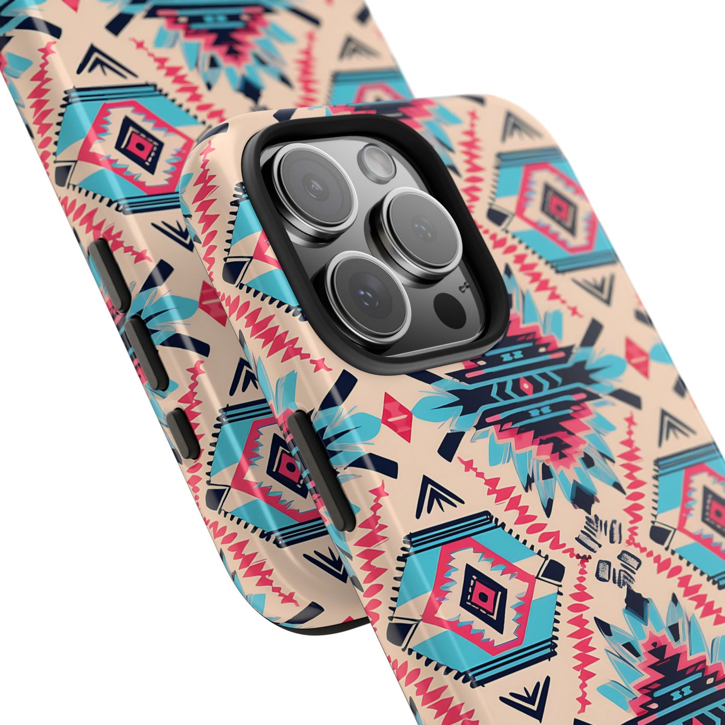 Pink Blue Aztec Phone Case