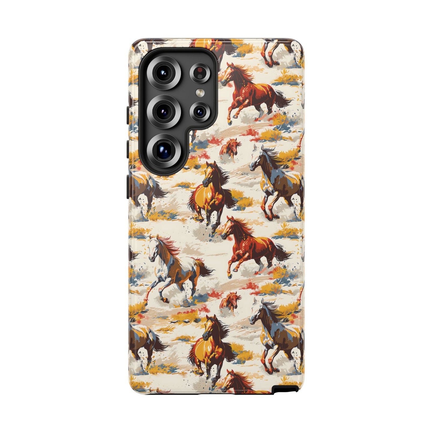 Painted Horses White Tough Phone Case