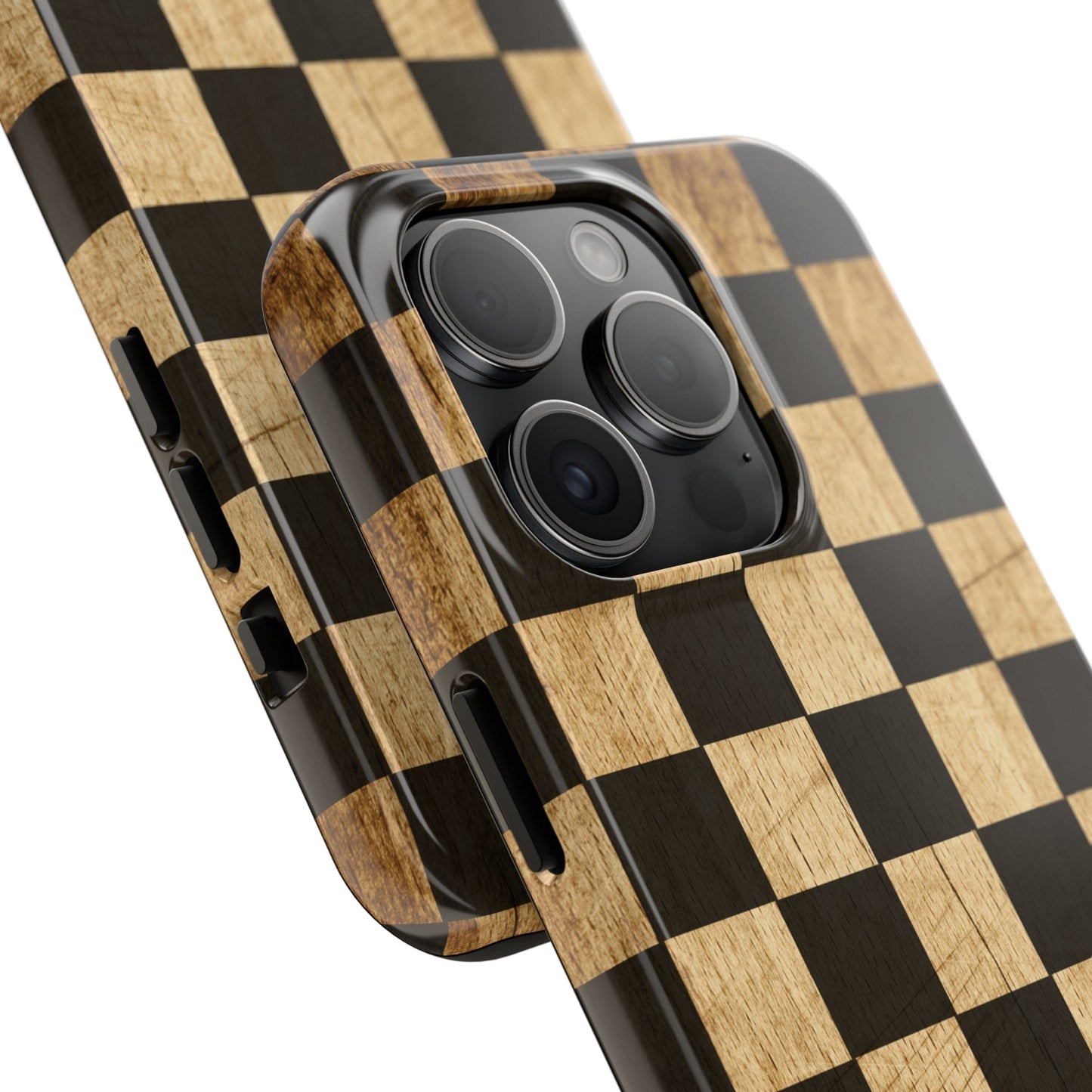 Checkered Rustic Wood Phone Case