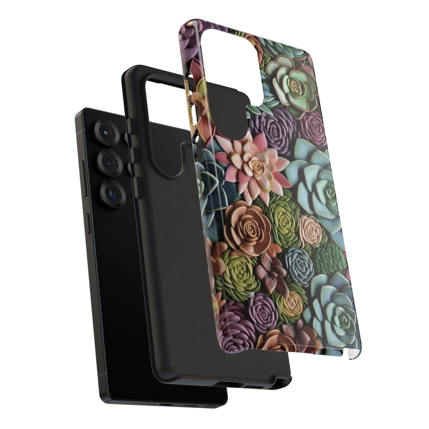 3d Succulent Flower Tough Phone Case