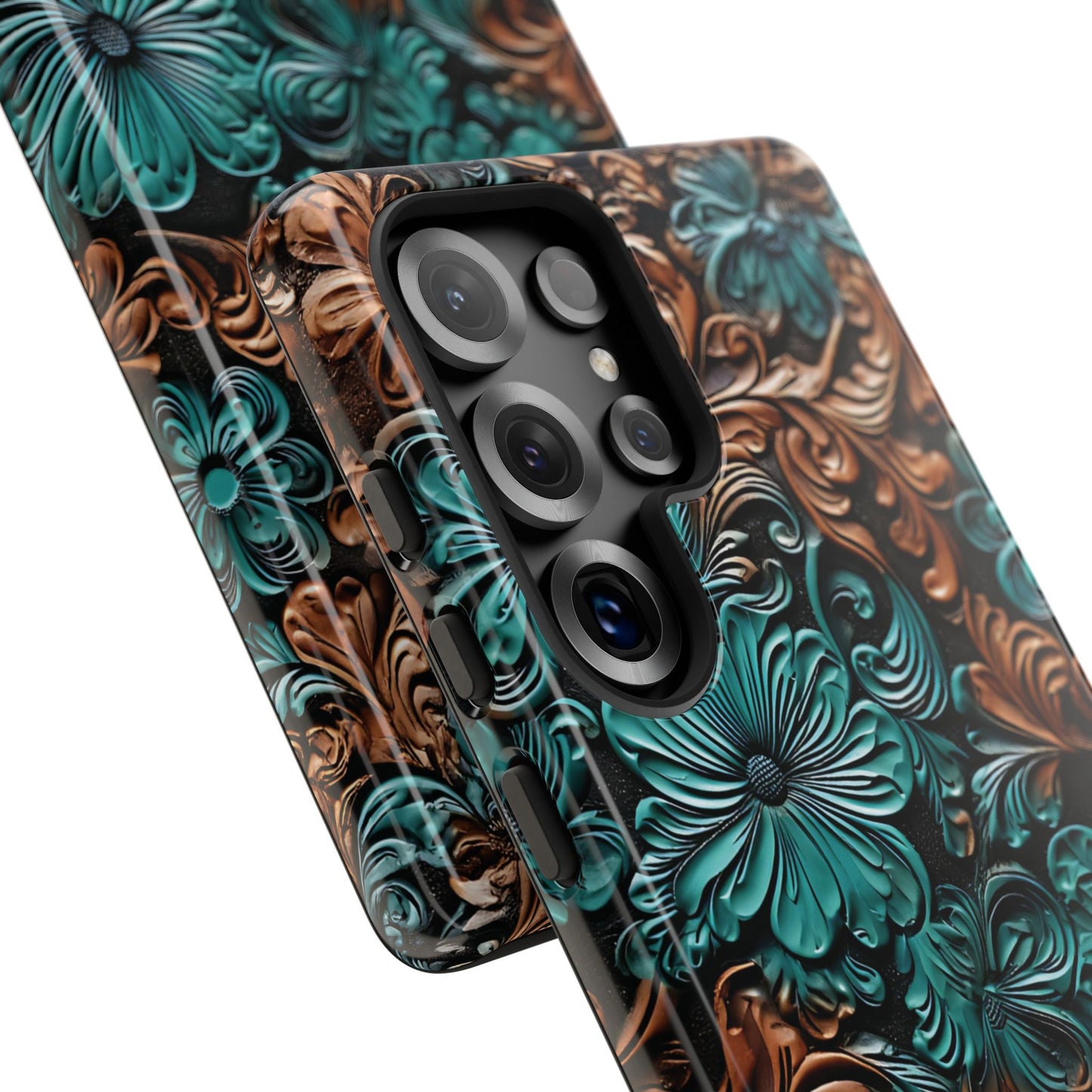 Tooled Floral Phone Case