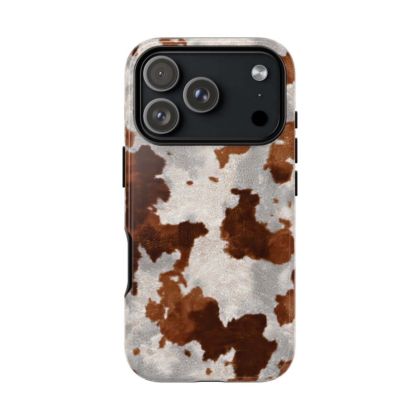 Brown Cowhide Tough Phone Case