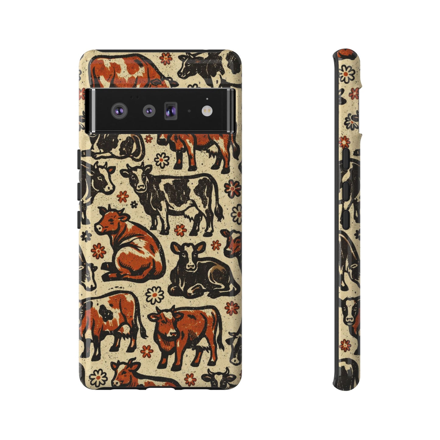 Retro Cows Tough Case