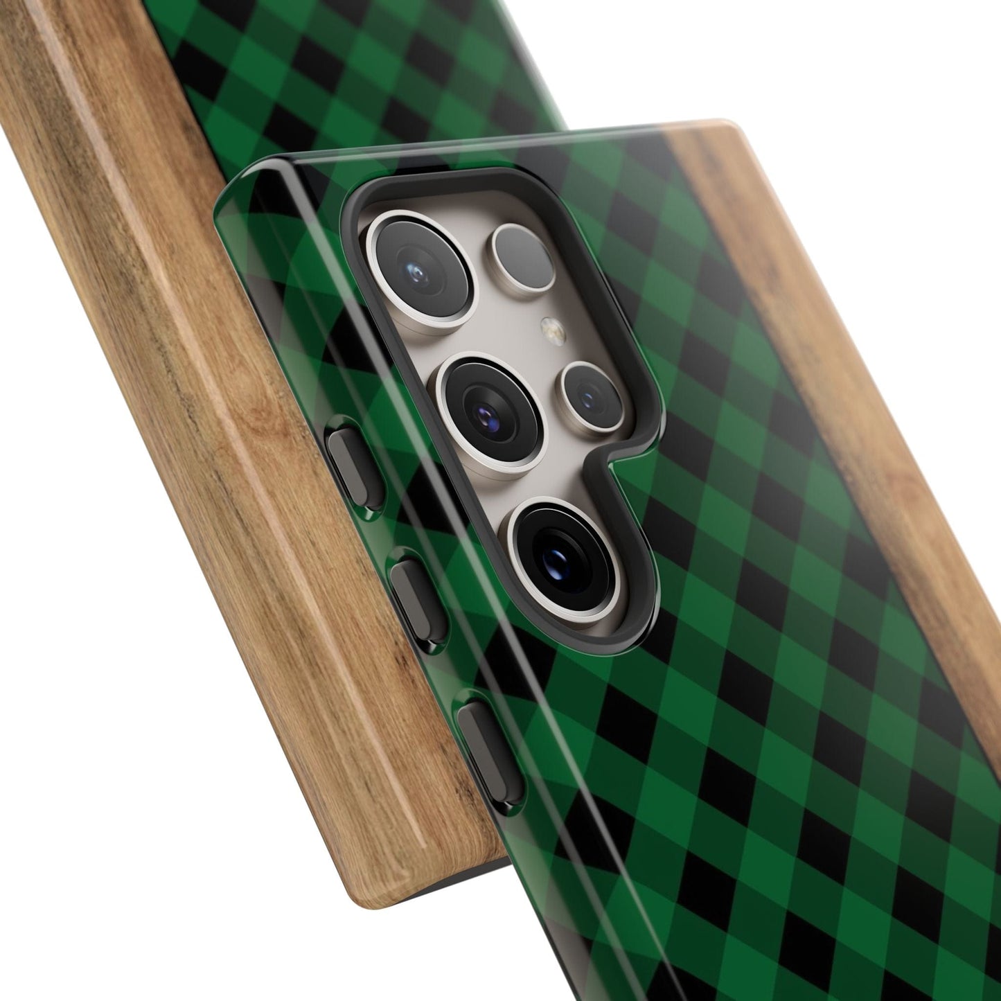Green Plaid Phone Case