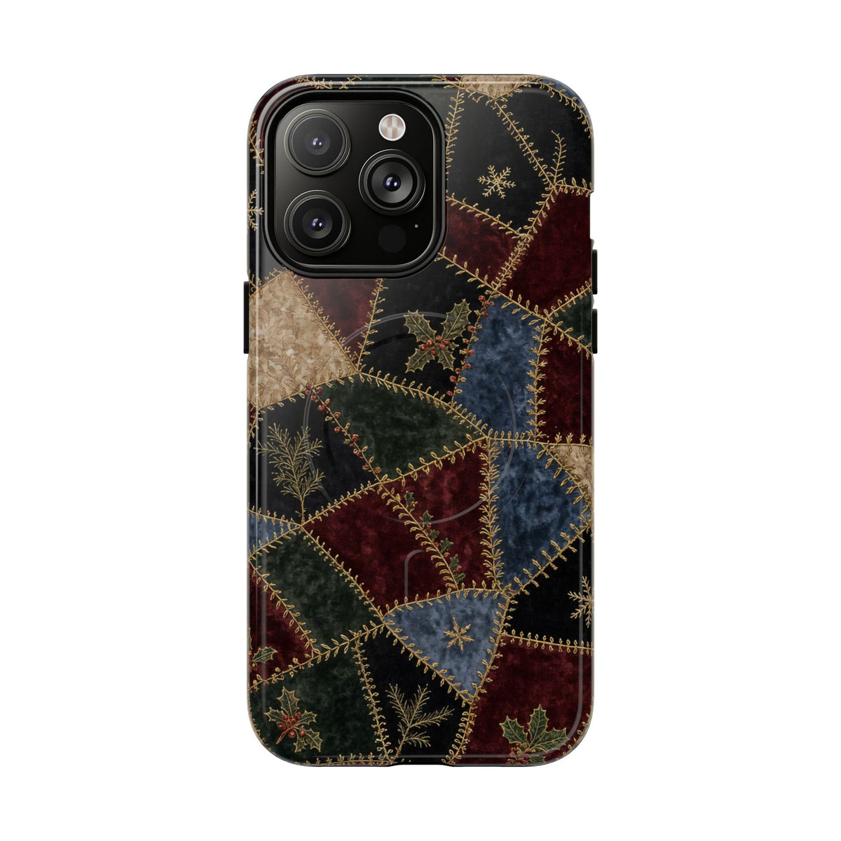 Winter Crazy Quilt Magnetic Case