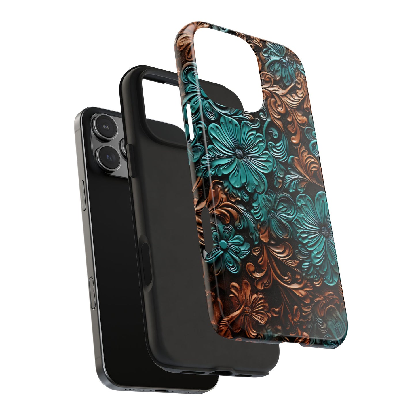Tooled Floral Phone Case