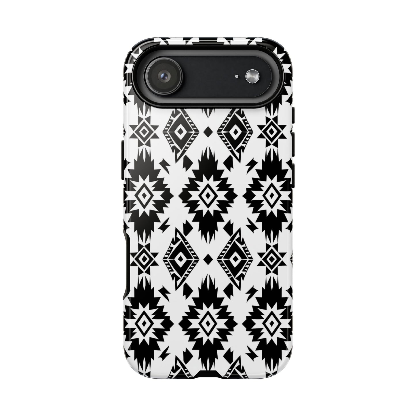 Black White Aztec Tough Phone Case