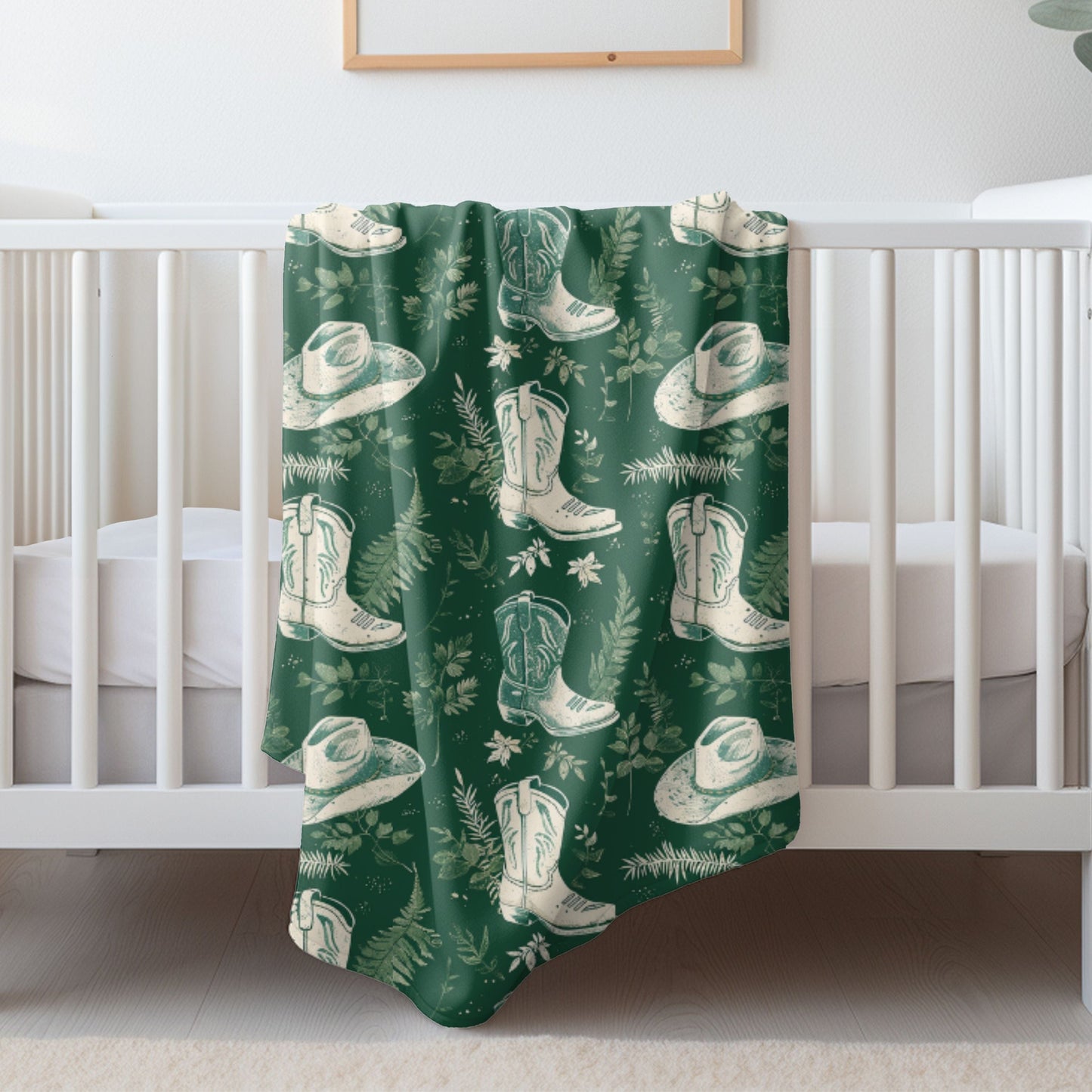 Greenery Boots Blanket