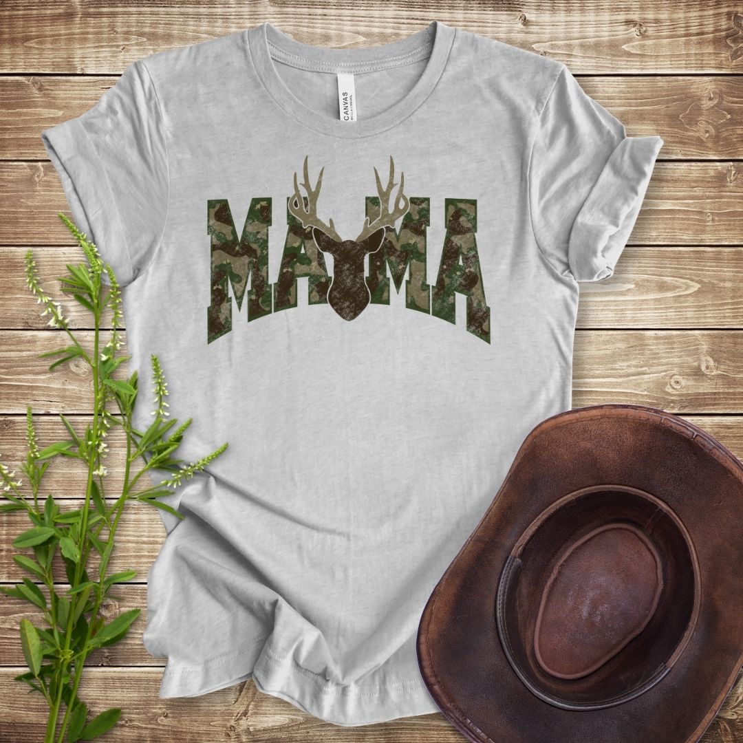 Camo Deer Mama T-shirt