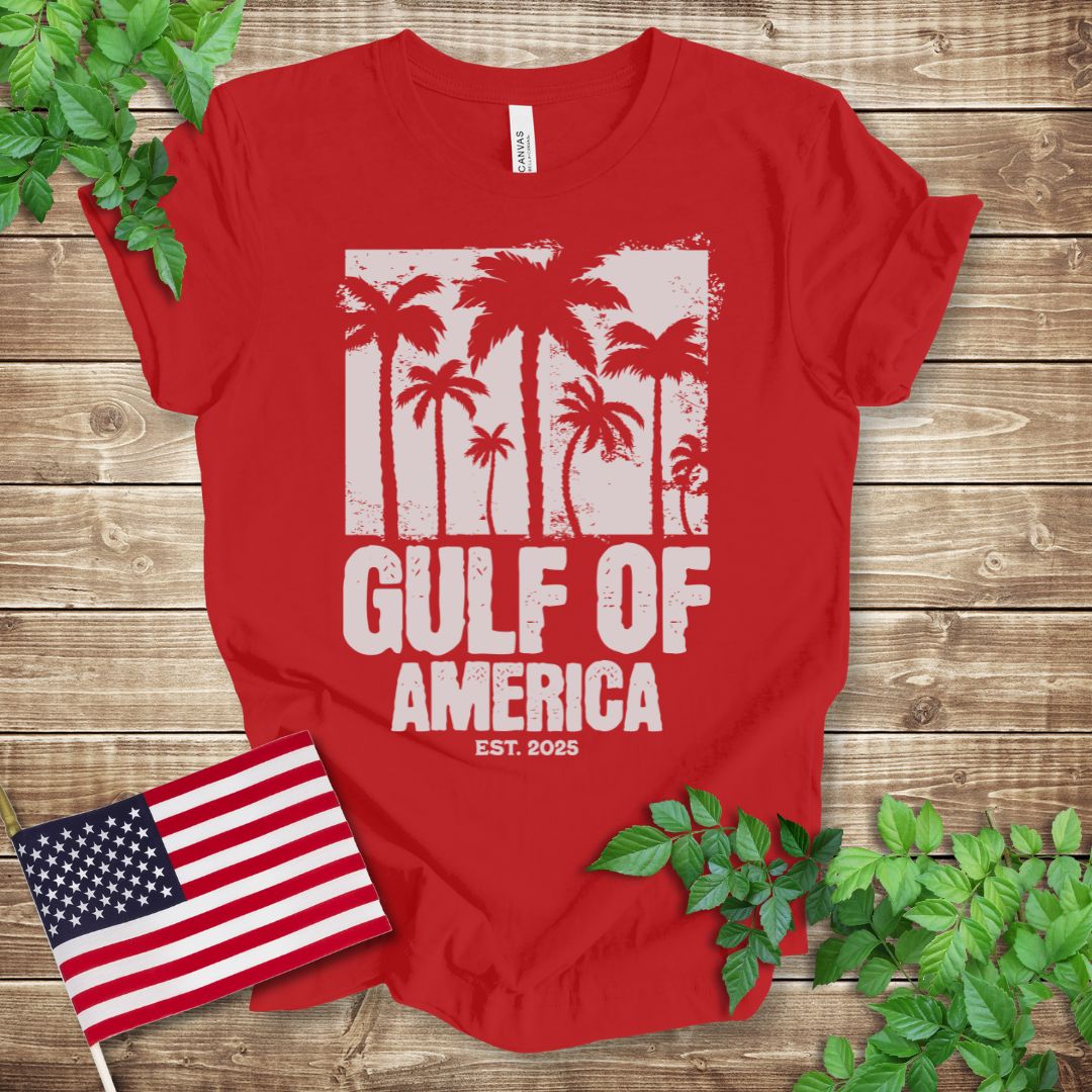 Gulf of America Palm Trees T-shirt