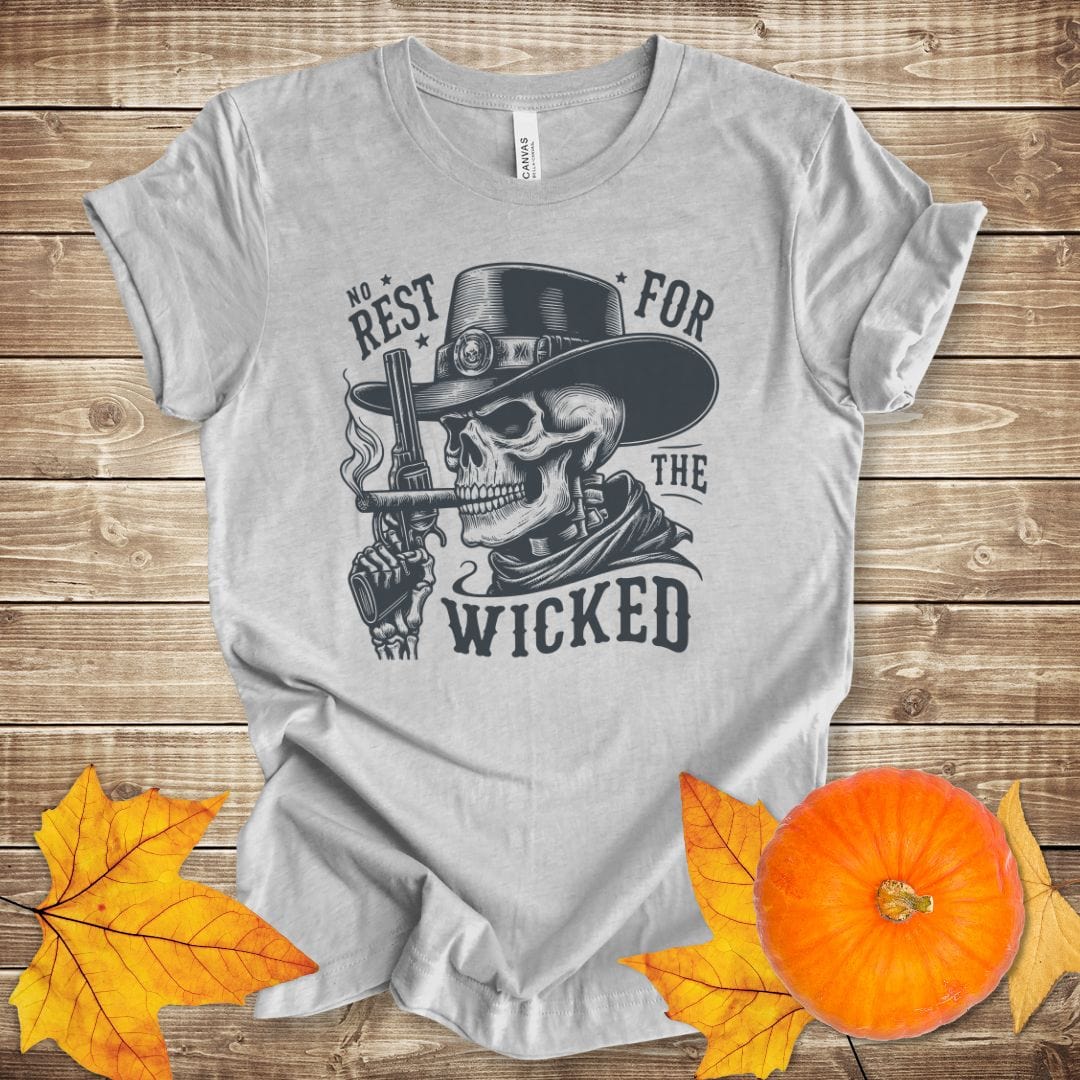 No Rest for the Wicked Skeleton T-shirt