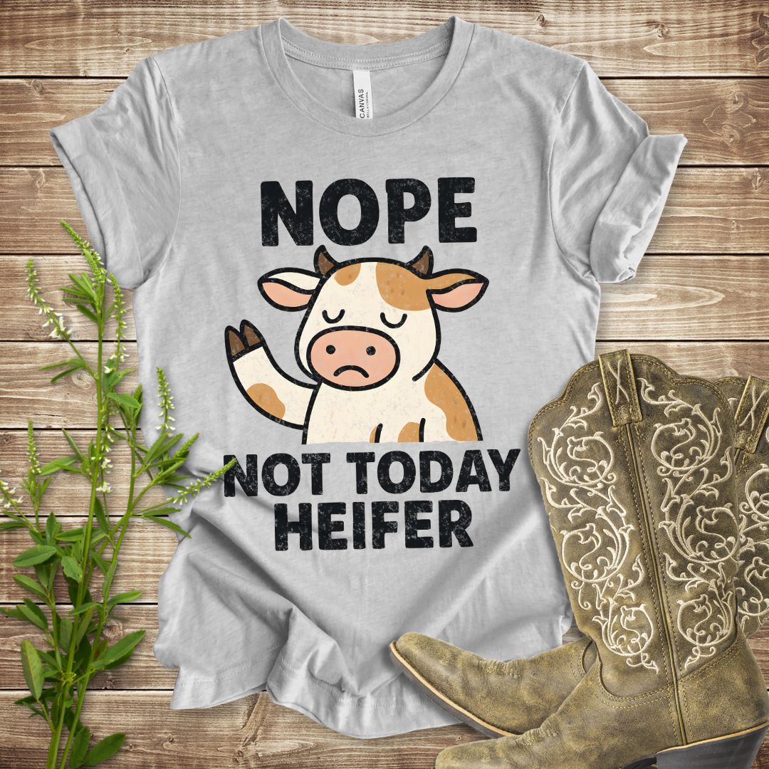 Nope Not Today Heifer T-shirt