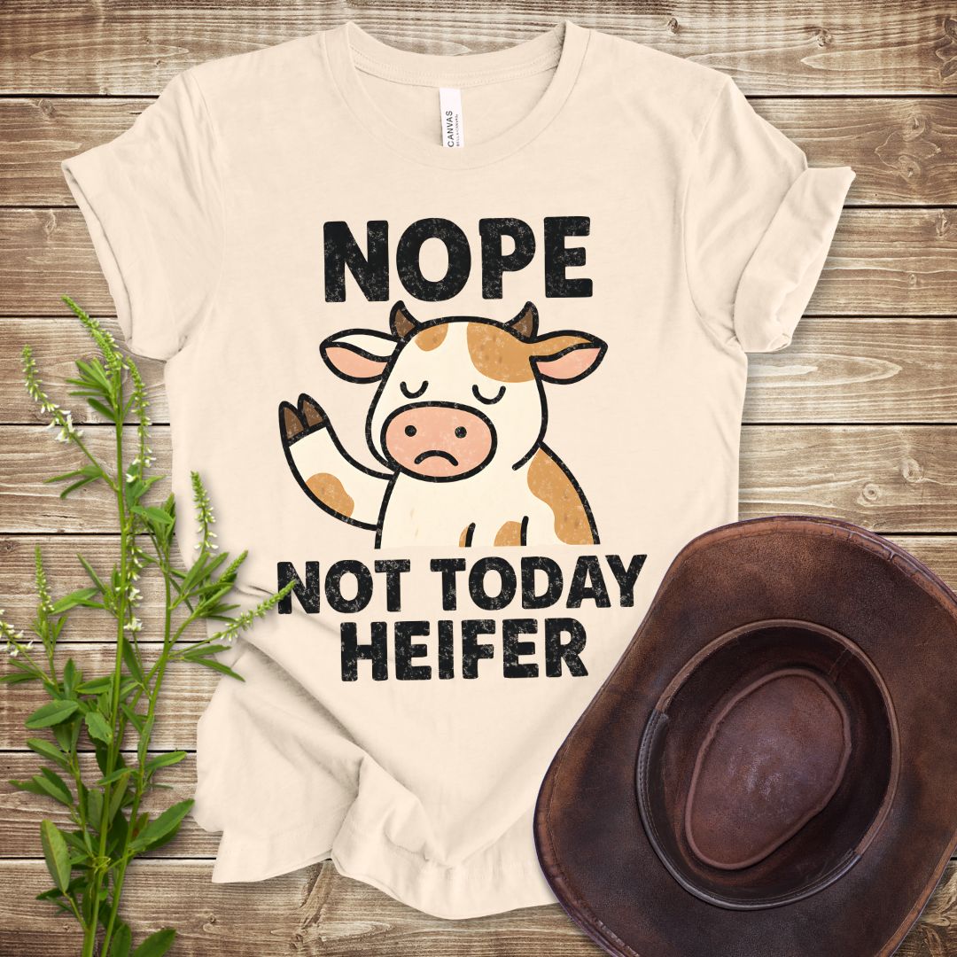 Nope Not Today Heifer T-shirt